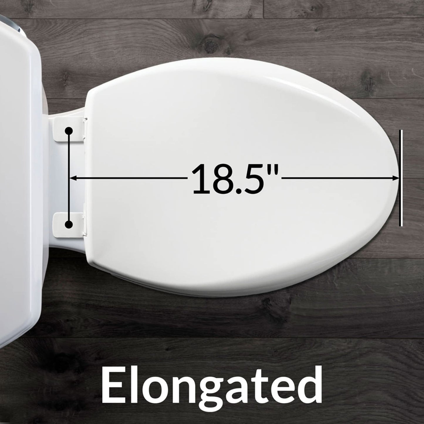 BEMIS 7900TDGSL Commercial Heavy Duty Closed Front Toilet Seat with Cover, Industrial No Slam Seat with Secure Installation, Made in USA, Elongated, White