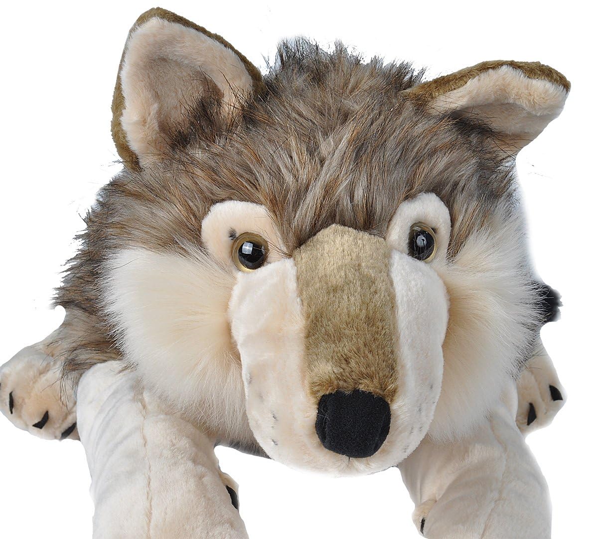Wild Republic Jumbo Wolf Plush, Giant Stuffed Animal, Plush Toy, Gifts for Kids, 30 Inches, 82332 AMZB