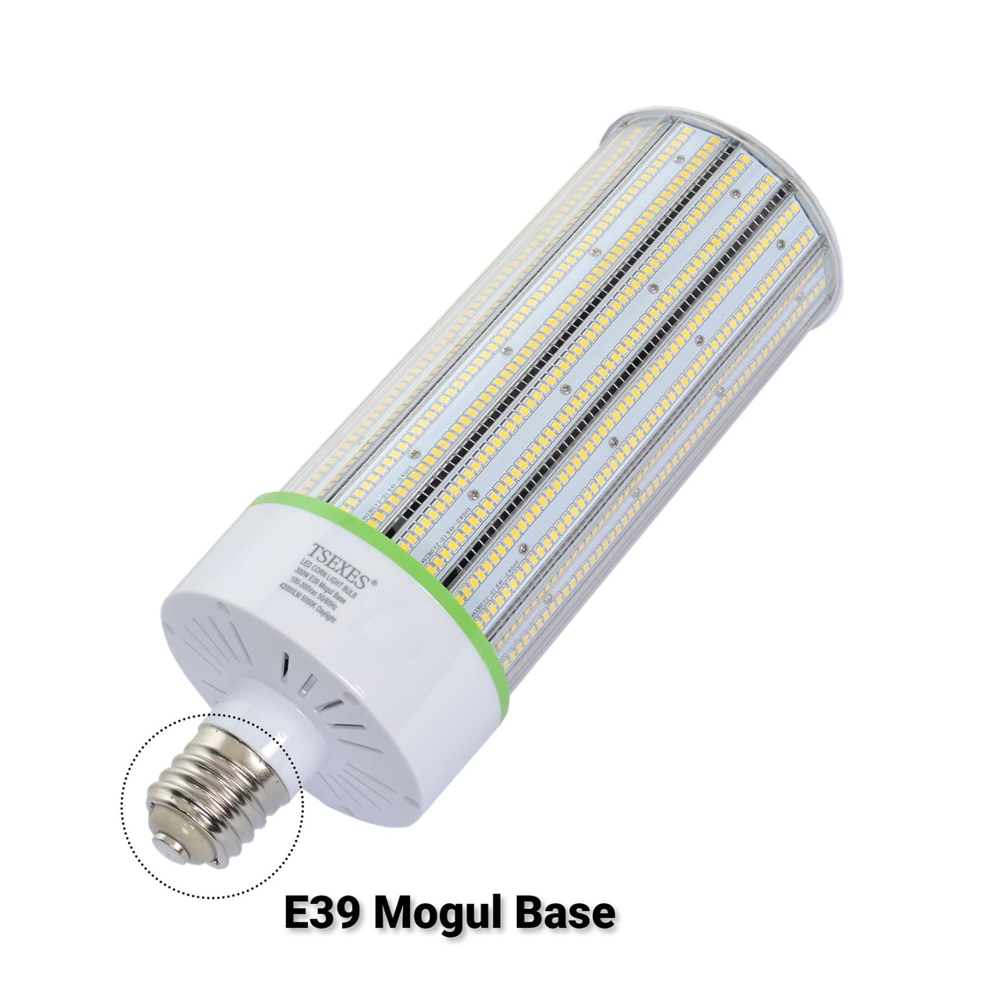TSEXES 1000W Equivalent LED Corn Bulb, 300W E39 Mogul Base,42,000 Lumen Replacement Metal Halide/HID/HPS,5000K Daylight for Garage Warehouse Parking Light