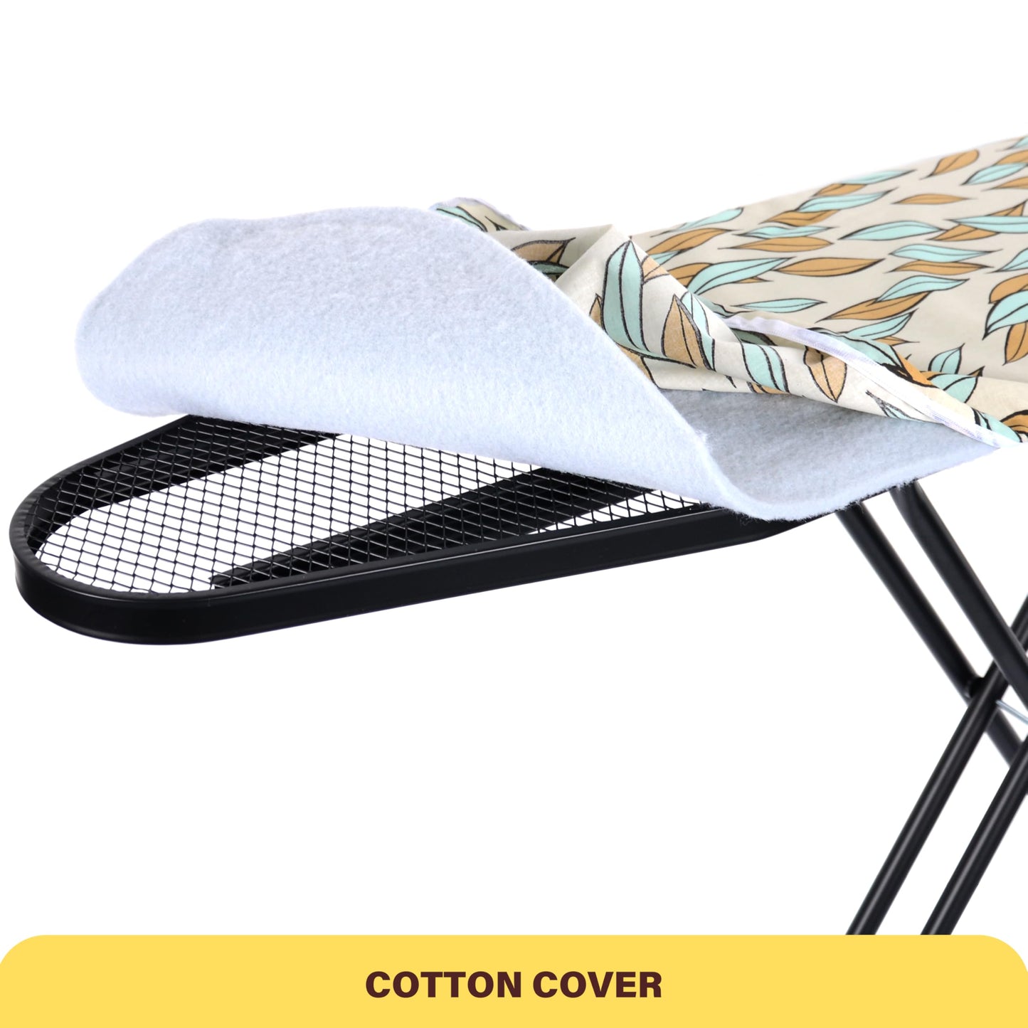 Space-Saving Ironing Board 43x13, Heat Resistant Cover, Heavy Sturdy Legs