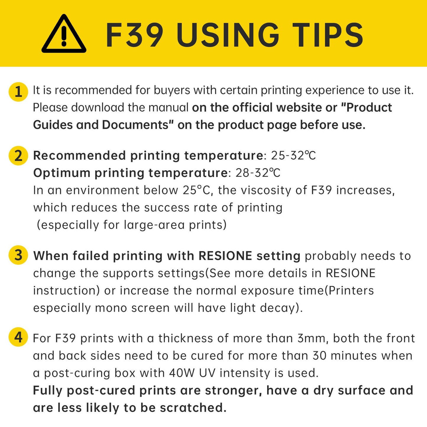 RESIONE F39 Flexible 3D Printer Resin 1Kg – 405nm UV-Curing High-Performance Rubber-Like Photopolymer for DLP, LCD & MSLA Printers, Durable for Industrial Applications
