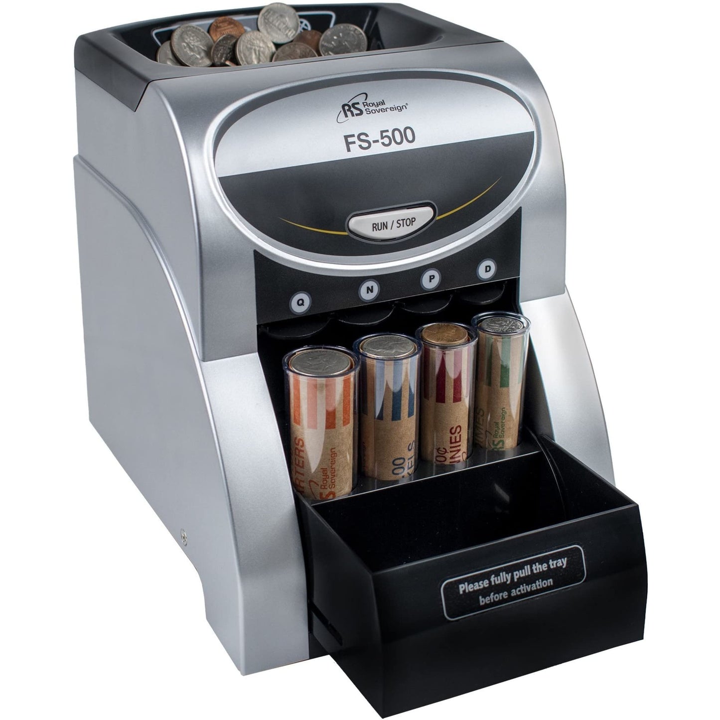 Royal Sovereign, RSIFS500, FS-500 One-Row Coin Sorter, 1 Each, Gray