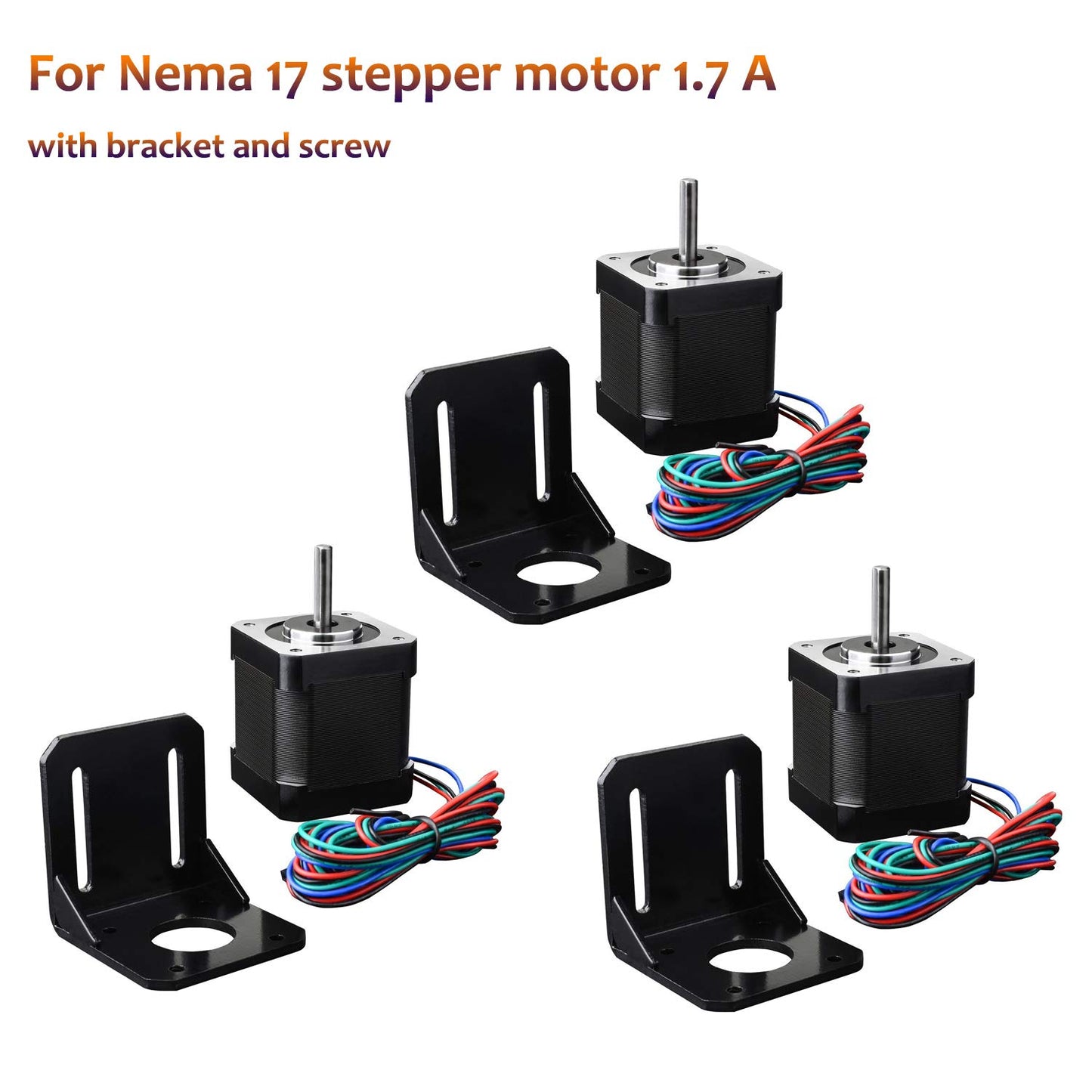 3D Printer CNC Controller Ardiuno CNC kit with for ArduinoIDE,Longruner GRBL CNC Shield Board+RAMPS 1.4 Mechanical Switch Endstop DRV8825 A4988 Stepper Motor Driver Nema17 Stepper Motor LKB02,Black