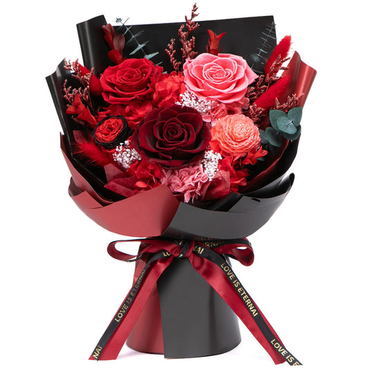 Bessol Flowers for Delivery Preserved Flower Bouquet Forever Fresh Flowers Birthday Gifts for Women Mom Anniversary Red Real Rose Gifts for Grandma Wife Girlfriend Sister Her from Daughter