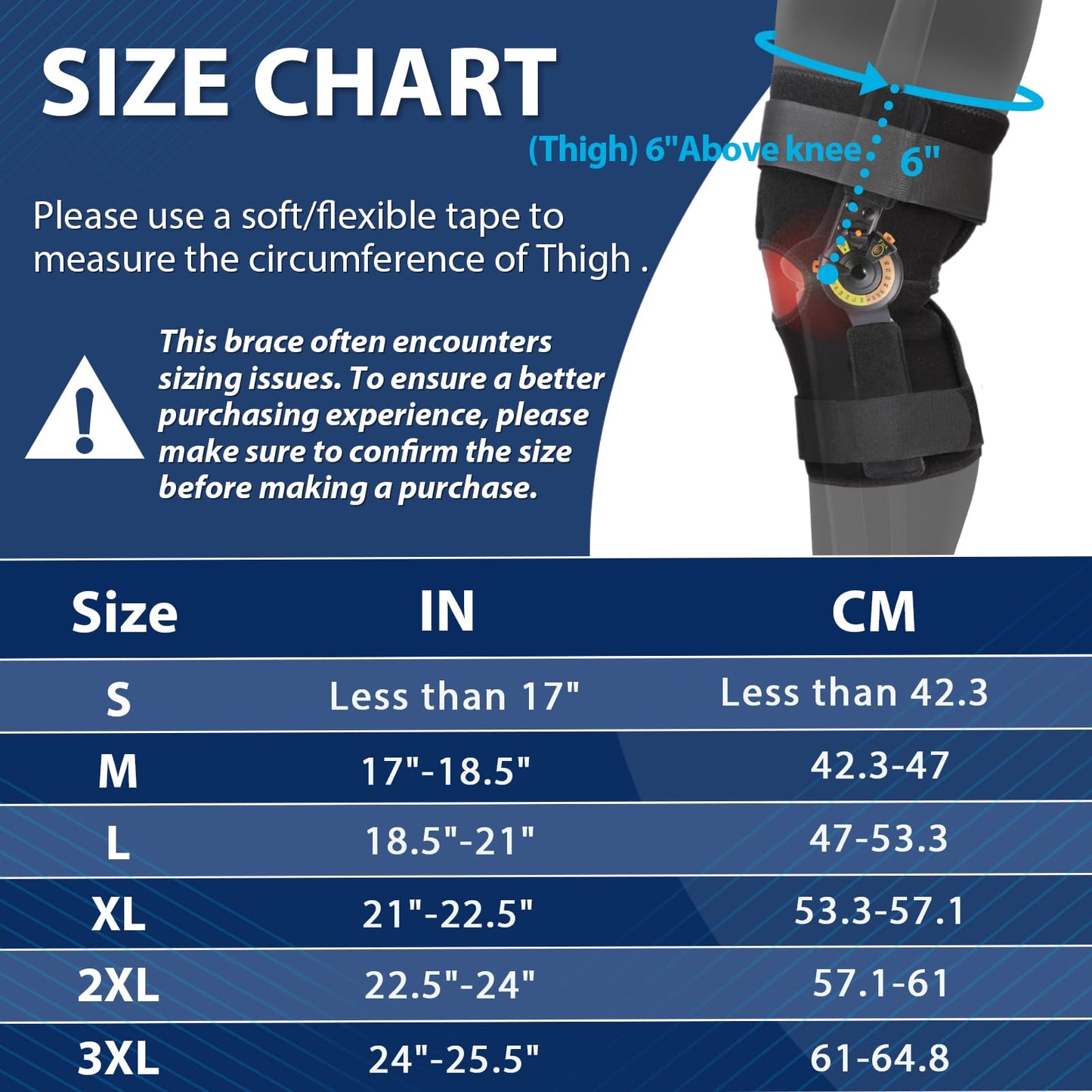 Nvorliy Hinged ROM Knee Brace with Side Stabilizers & Locking Dials, Post Op Knee Immobilizer for Arthritis, ACL, MCL, PCL, Meniscus Tear, Injurie/Knee Pain, Medical Orthopedic Support (X-Large)