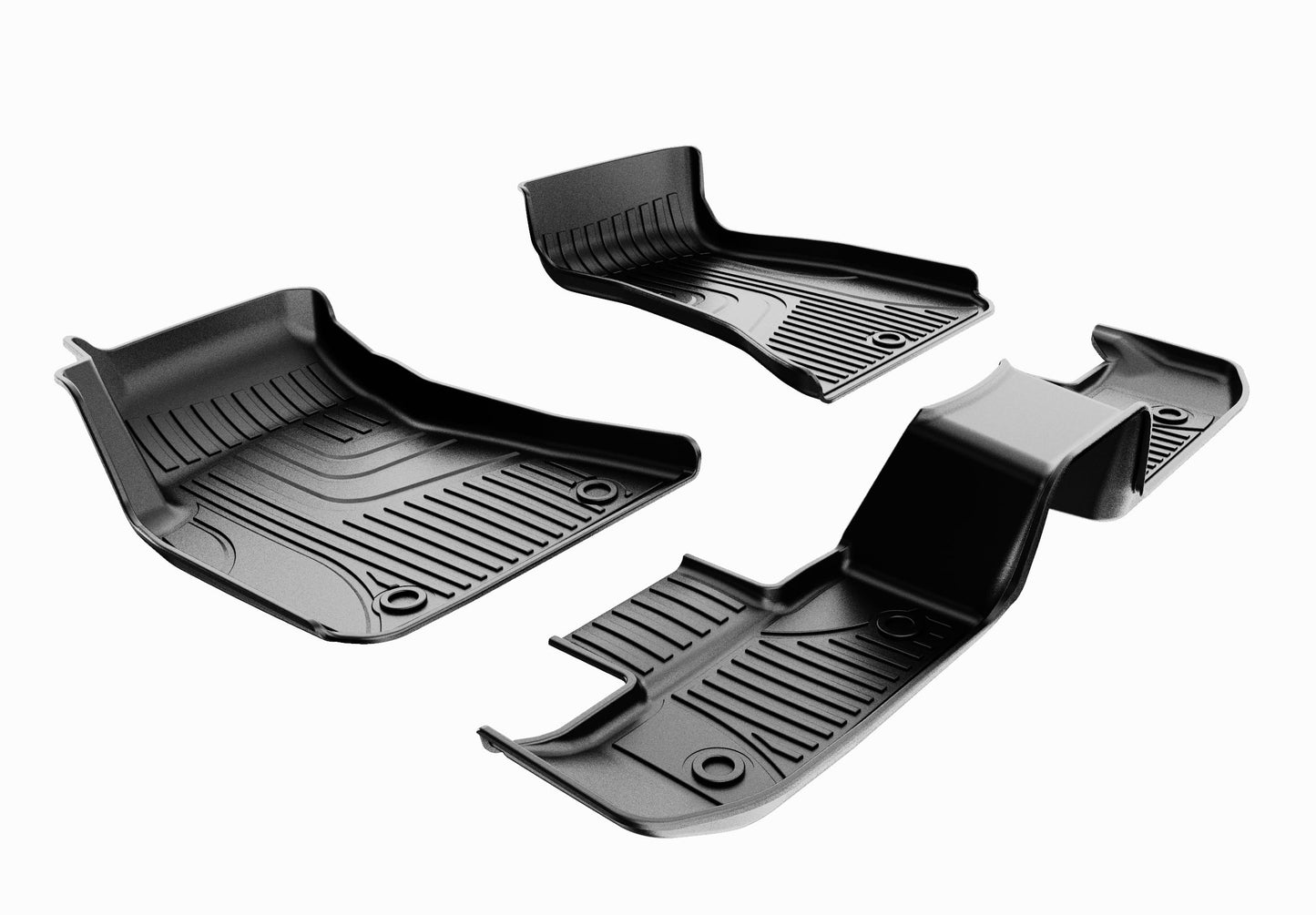AOMSAZTO Floor Mats Fit for 2015-2023 Dodge Challenger RWD - All Weather Custom TPE Floor Liners Full Set Include 1st and 2nd Row Front & Rear