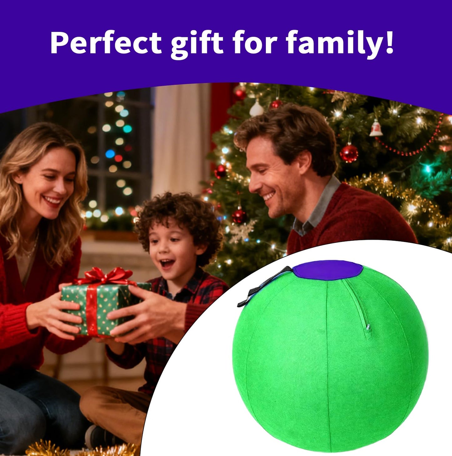 Styvvxam 30 Inch Giant Foldable Dodgeball - Durable Oxford Cloth, Easy Storage, Ideal for Outdoor Fun & Party Games (Green)