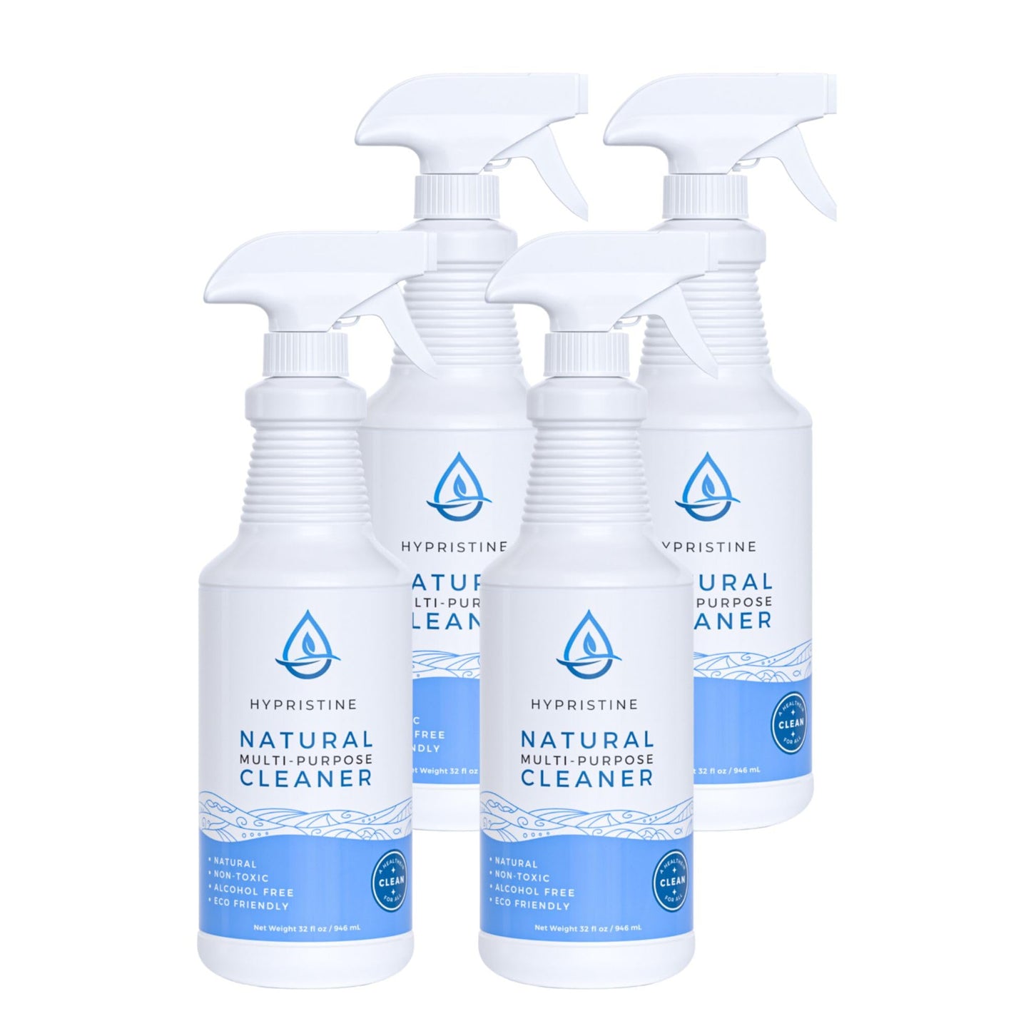PURE Hypochlorous Acid Spray, Multi-Purpose Cleaner, Superior Shelf Life, 0% Bleach, 0% Alcohol, Food Contact Safe, Eliminate Non-Living Allergens, Remove Pet Odor, Clean Any Surface