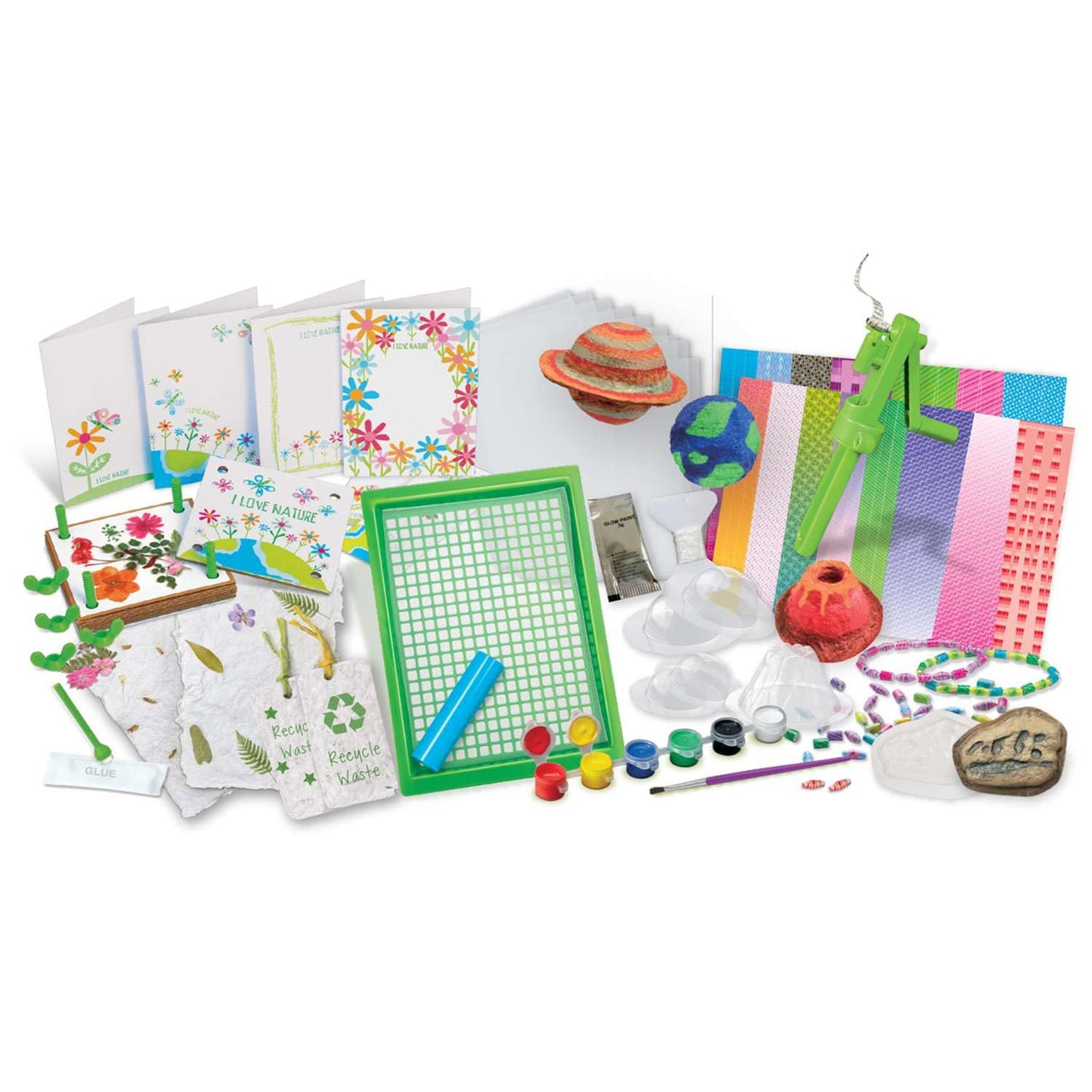 4M Green Paper Craft | Steam Powered Kids | Recycling Paper Craft Kit | Eco STEAM Kit - Craft, Science & Activity | 5+