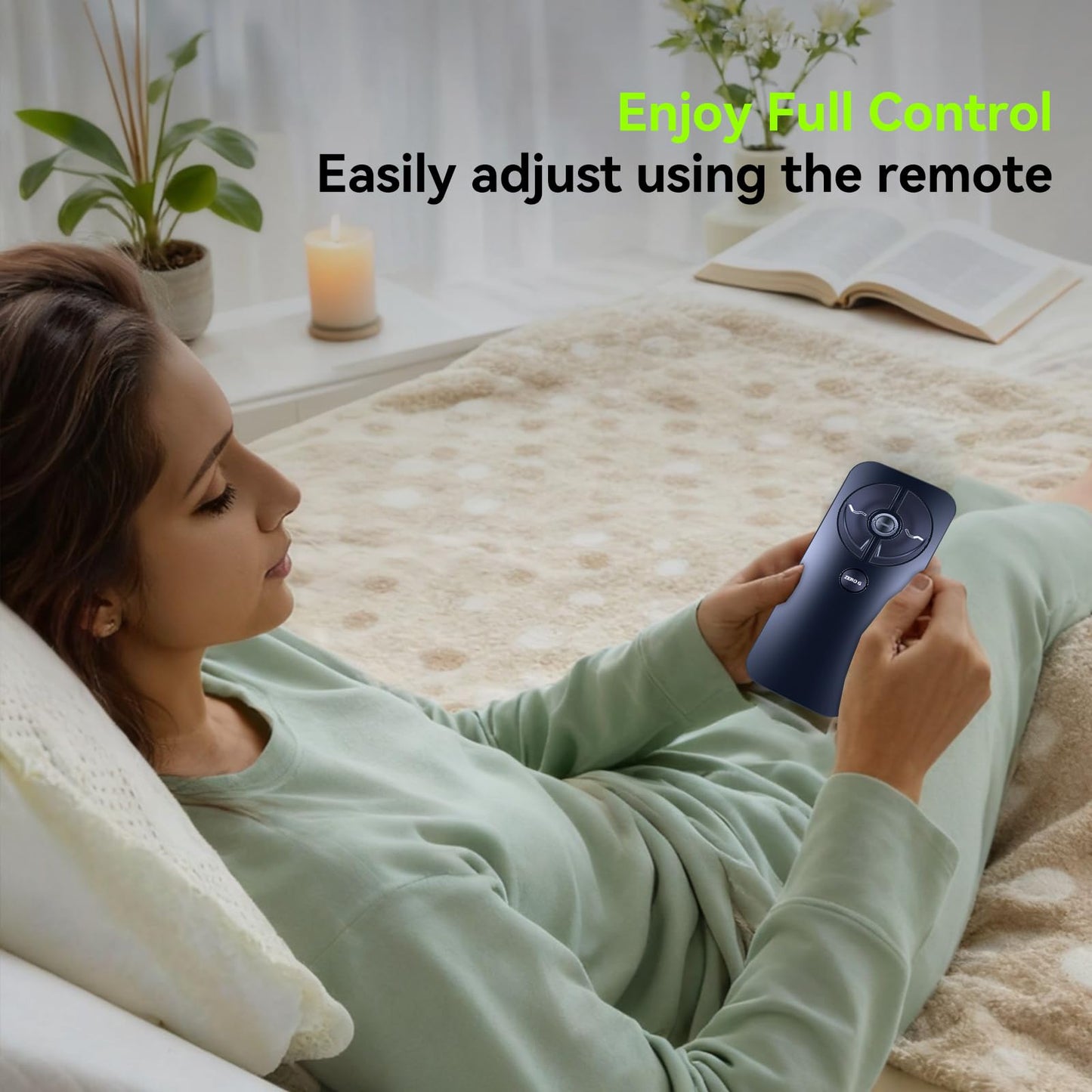 PZL RF399A RF368B Replacement Adjustable Bed Remote Control for Sealy Ease 2.0/3.0/4.0 Tempur-Ergo Adjustable Bed JLDK.30.03.20