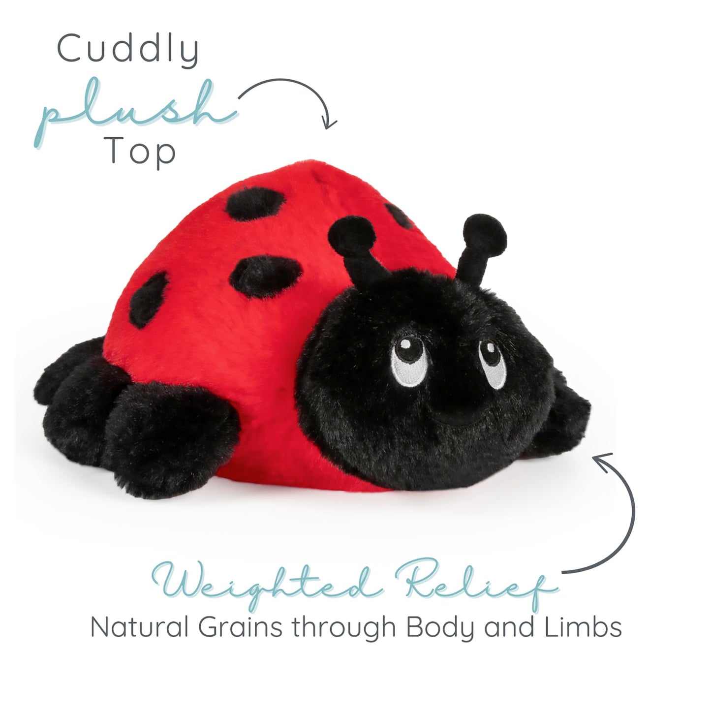 Warm Pals - Ladybug - Cozy Lavender Scented Plush Toys - Stuffed Animal - Coolable Bedtime Comfort Plushie