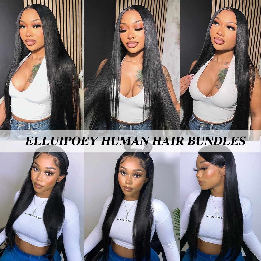 Straight Bundles Human Hair 3 Bundles 18 20 22 Inch Double Weft 12A Brazilian Weave Straight Bundles Human Hair Unprocessed Virgin for Women Natural Color