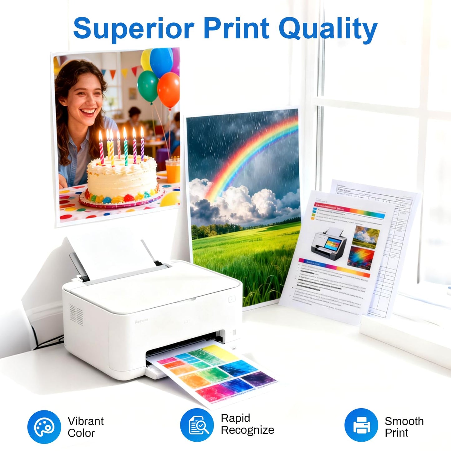 AURASKY 275XL 276XL Compatible for Canon 275 and 276 Ink Cartridges for Cannon Ink PG-275 CL-276 Combo Pack Work with PIXMA TS3522 TR4720 TS3500 TS3520 TR4722 (1 Black, 1 Tricolor)