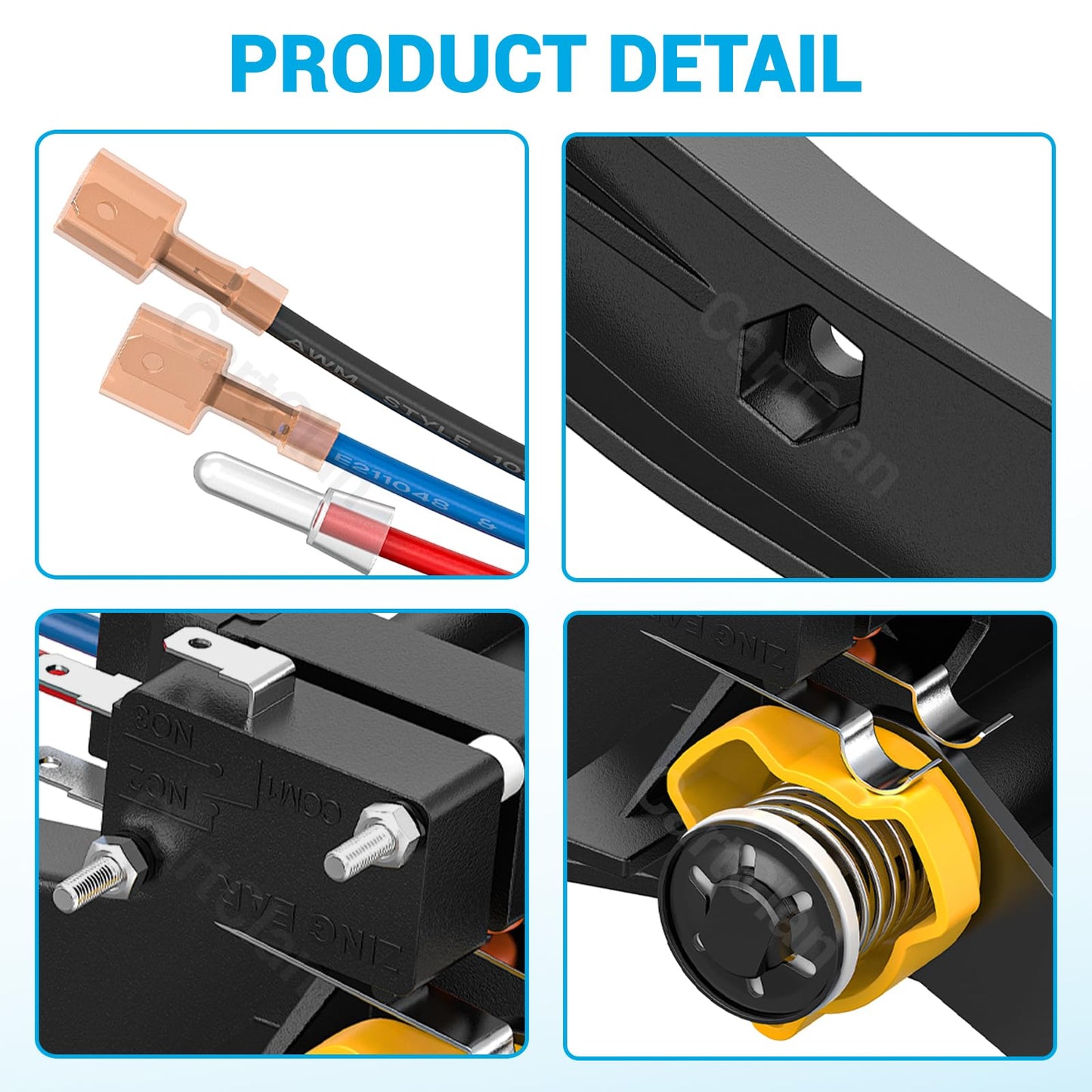 Club Car Forward and Reverse Shifter Assembly Kit, Golf Cart Forward and Reverse Shifter Suitable for 1992-up Club Car DS Gas Golf Carts, Replace OEM #1016947 8248 8233