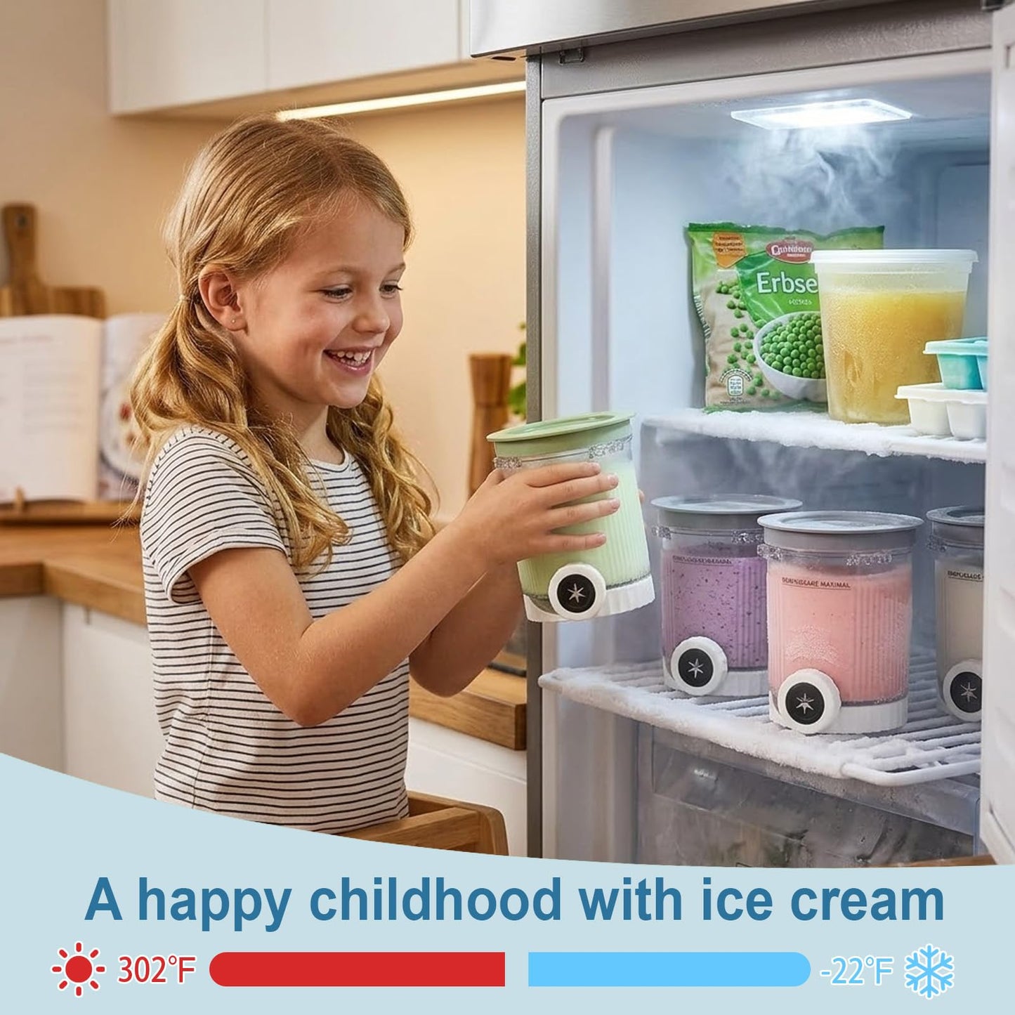 4 Pack Creami Swirl Pints and Lids for Ninja, Compatible with NC700 Series, NC701, NC701C, Creami Containers for Swirl Ice Cream & Soft Serve Makers, BPA-Free & Dishwasher Safe, Clear/Multi-Color