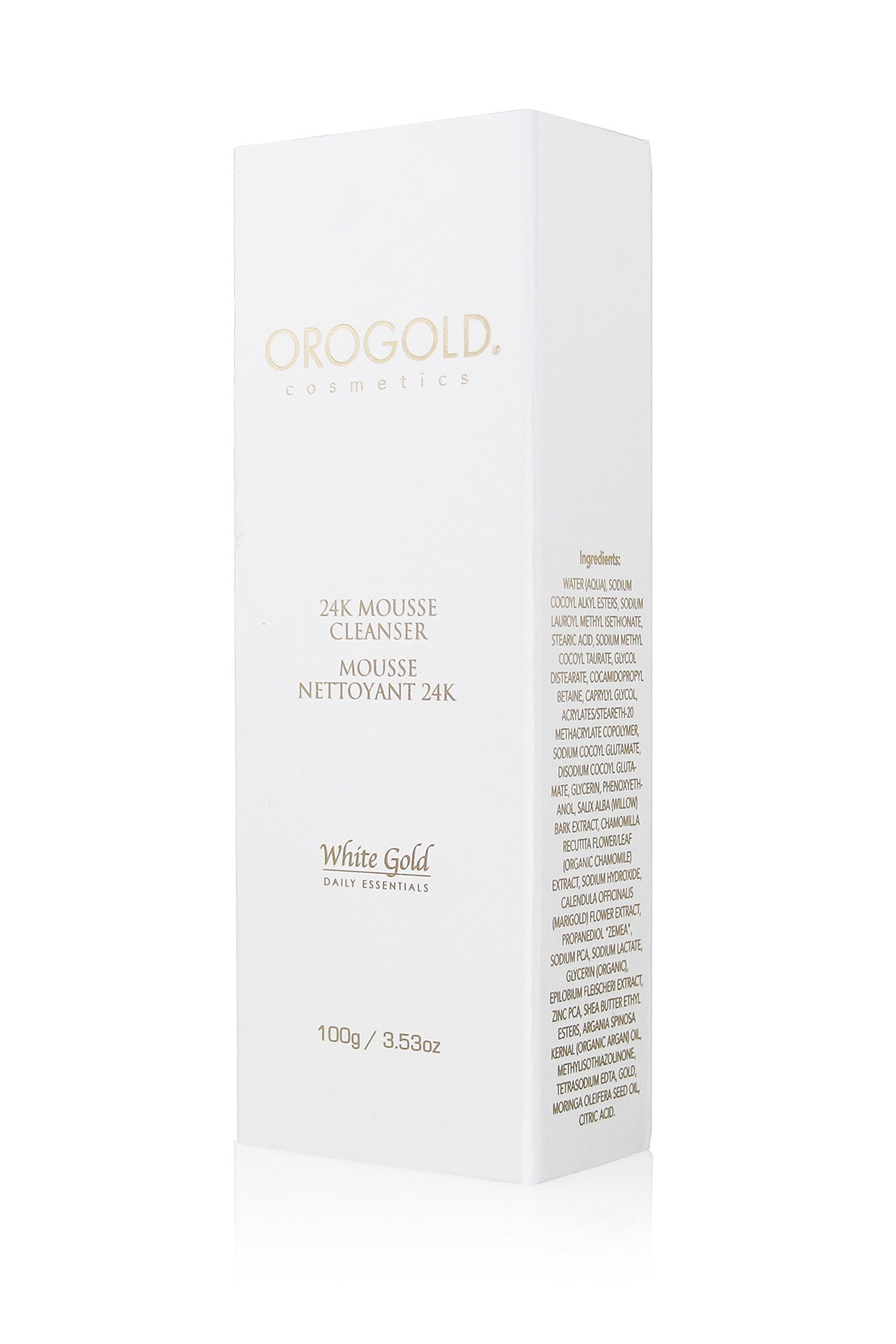 Orogold White Gold 24K Anti Aging Facial Cleanser - 100 Ml / 3.38 Fl. Oz.
