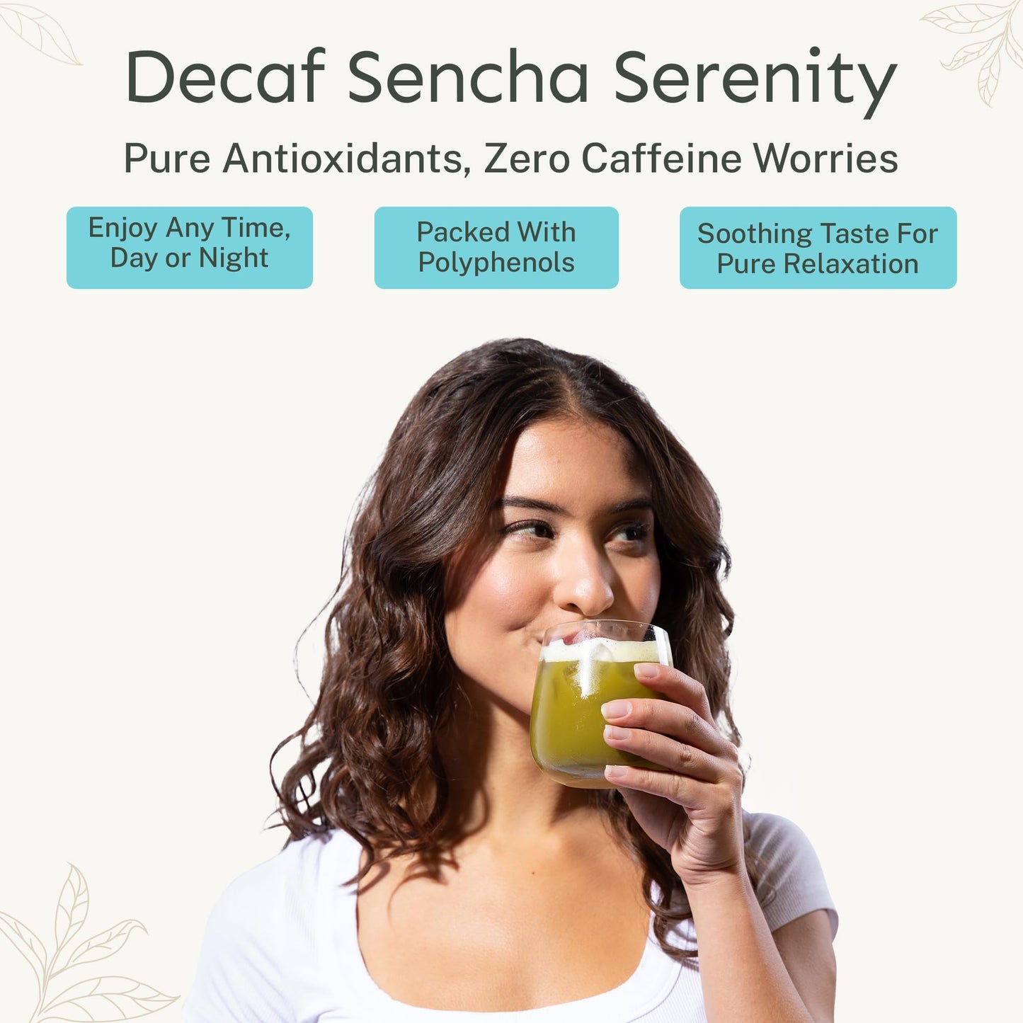 Yu Tea Decaf Organic Sencha Green Tea Powder, 100 Servings | Rich in Antioxidants, EGCG, & L-Theanine | Pure Japanese First Harvest Leaf | Caffeine-Free & Unsweetened | Resealable Pouch, 2.65 oz