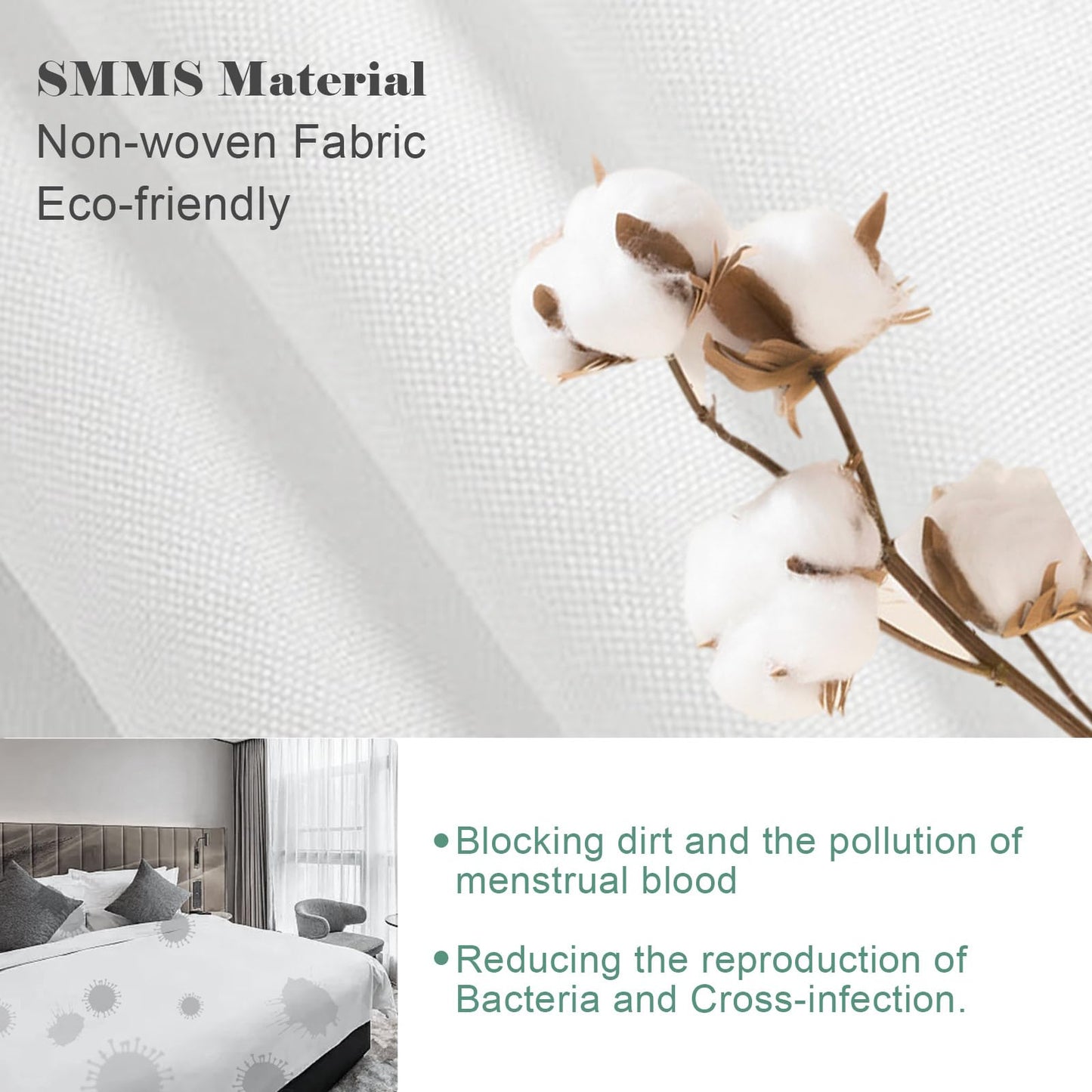 Breenhill 4 Pack Disposable Bed Sheets - Queen Size with Quilt Cover and Pillowcase, Travel Essentials for Hotel, Cruise