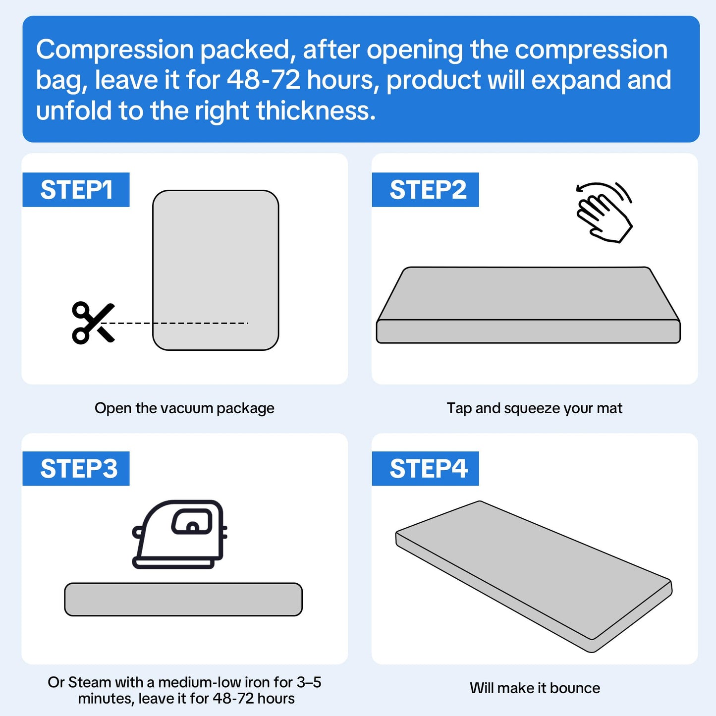 HOMBYS 3 Inch Foam Sofa Topper Pad, Foam Couch Top Pad with Removable Washable Cover, Couch Cushion for Enhanced Comfort & Furniture Protection(71 * 27.5 * 3in)