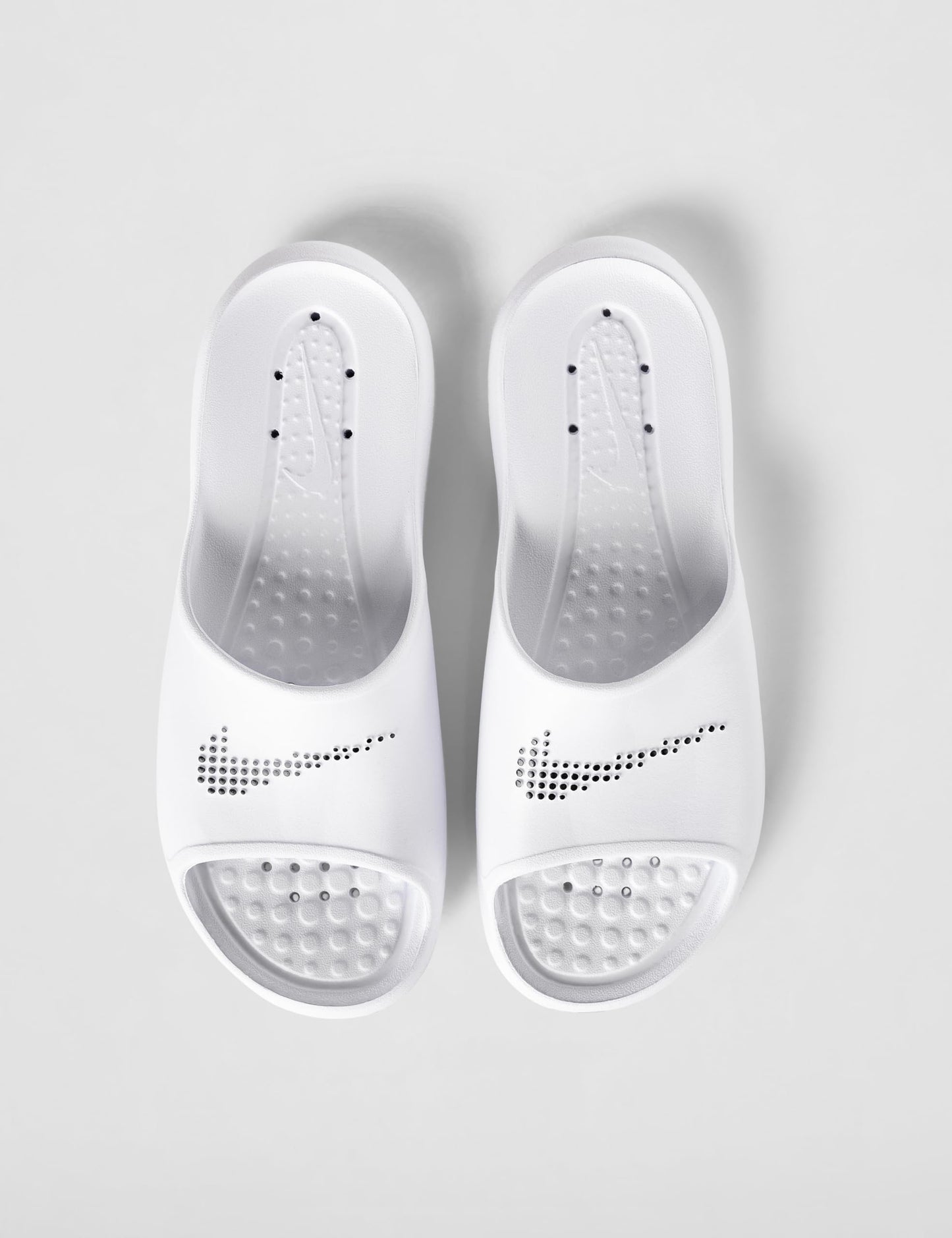 Nike Men's Victori One Shower Slides, White/Black-White, 10