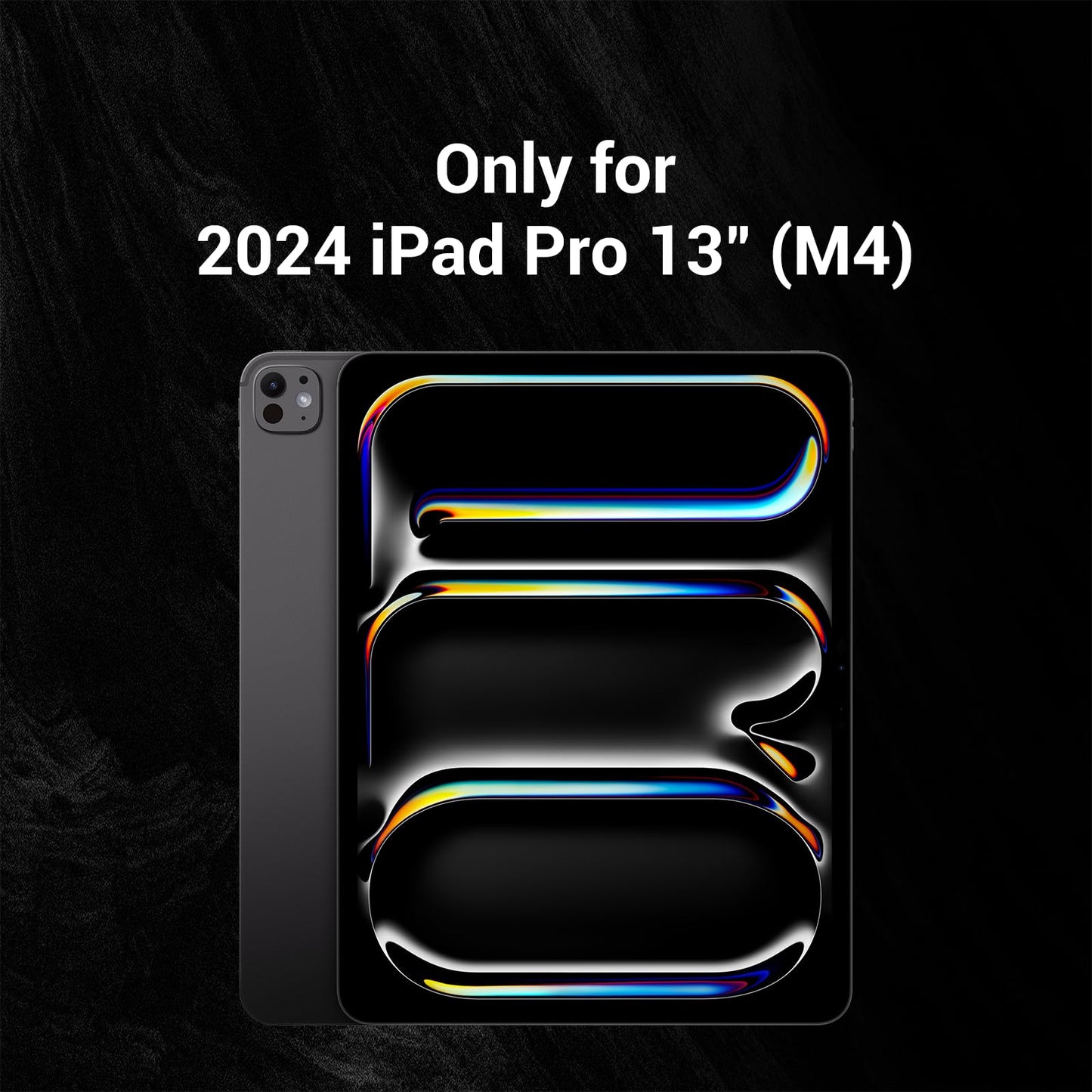 MAGEASY CoverBuddy for M4 iPad Pro 13" (2024) - iPad Pro Case Compatible with Magic Keyboard for iPad Pro (M4), Enhanced Thickness & Heat Dissipation - New Black (Leather 5.05)