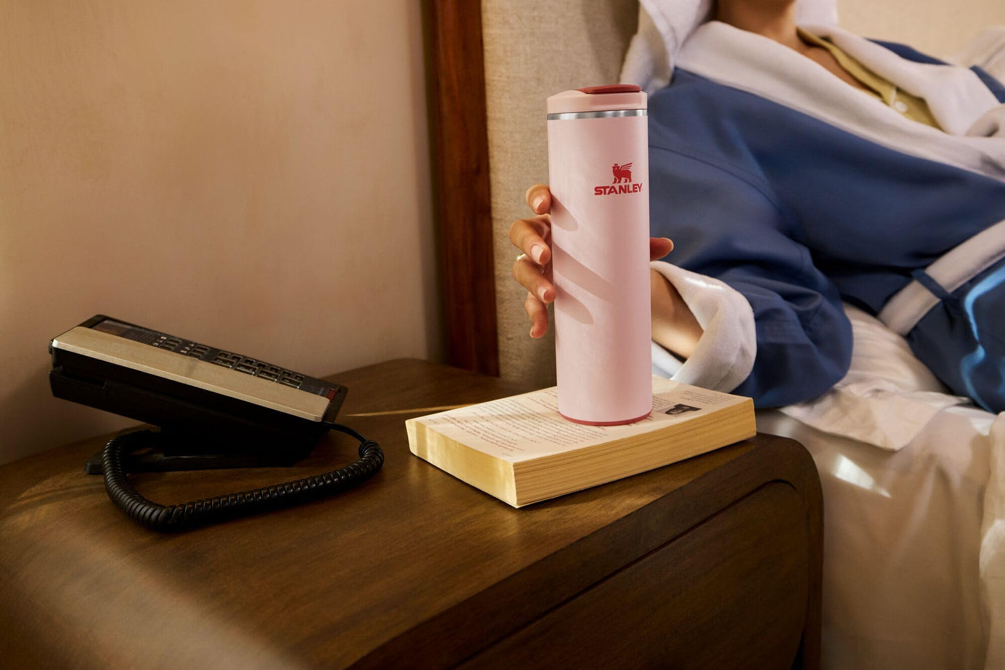 STANLEY Transit Flip Top Mug | Leakproof Travel Coffee Mug | Lightweight Insulated Stainless Steel | Dishwasher Safe | Perfect Mother’s Day Gift | BPA-Free | 16 oz | Rose Quartz Bouquets
