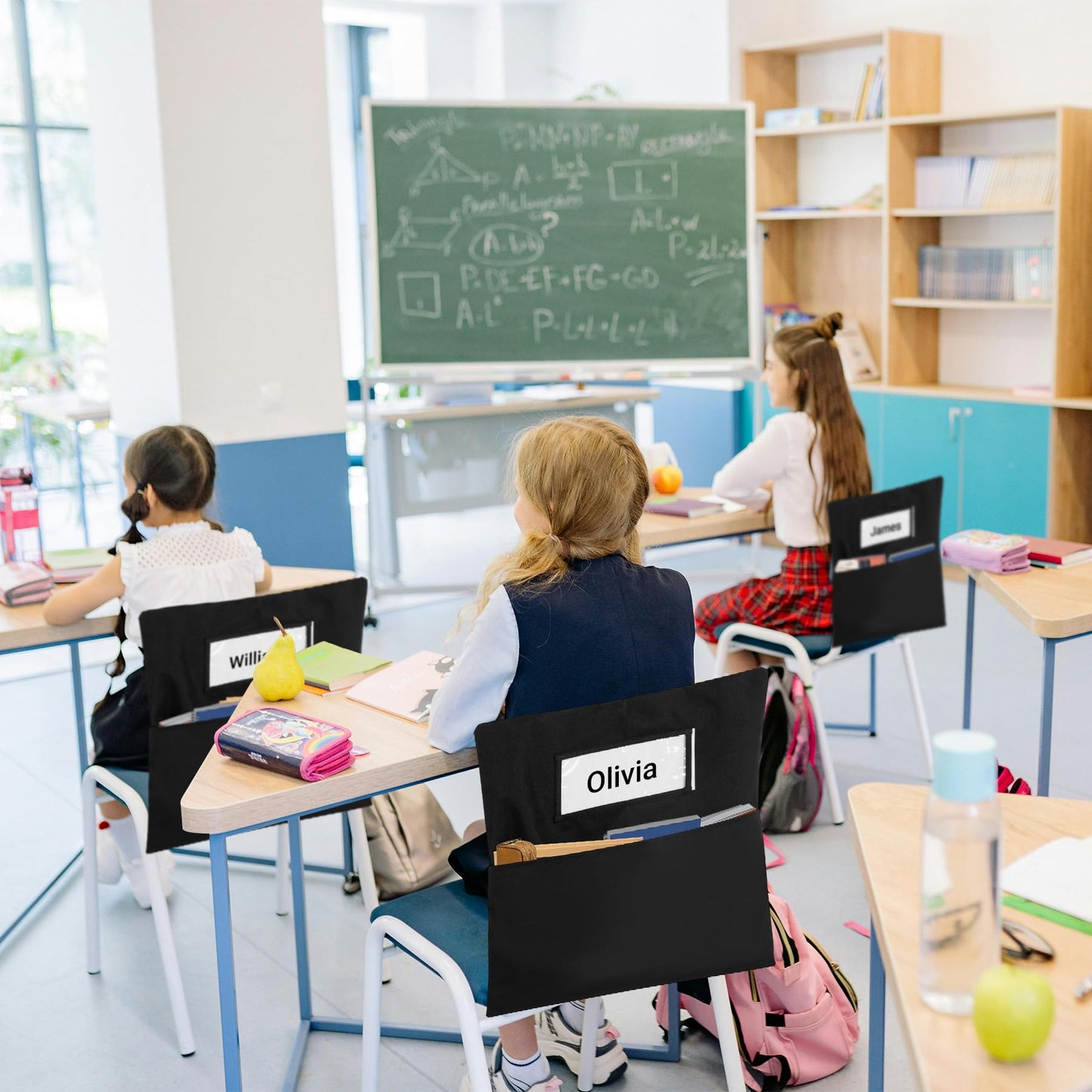 Toriexon 24PCS Chair Pockets for Classrooms 18 x 20 inch