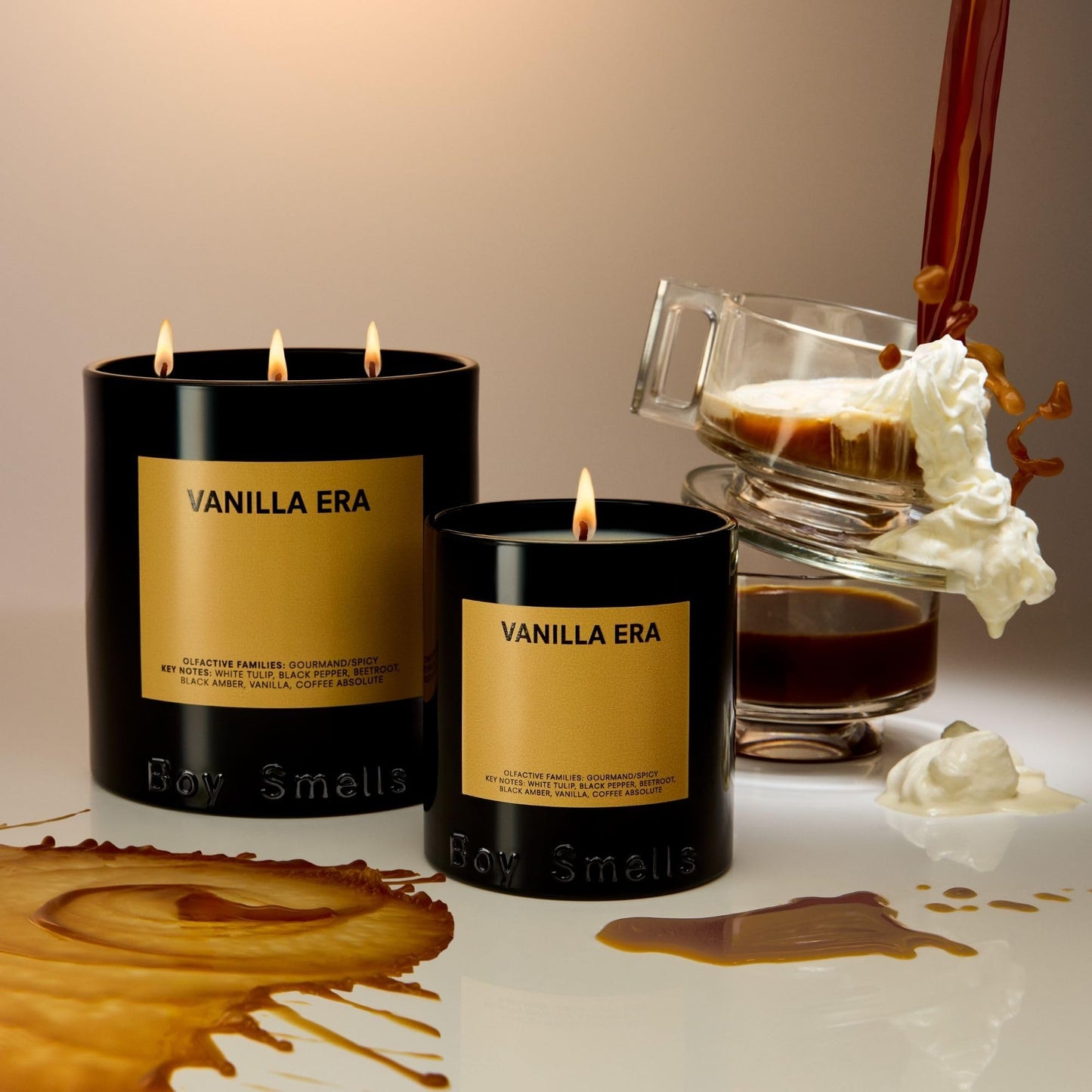 Boy Smells Vanilla Era Candle | White Tulip + Espresso | Gourmand, Spicy Scented Candle | Vegan, Non-GMO Soy Blend