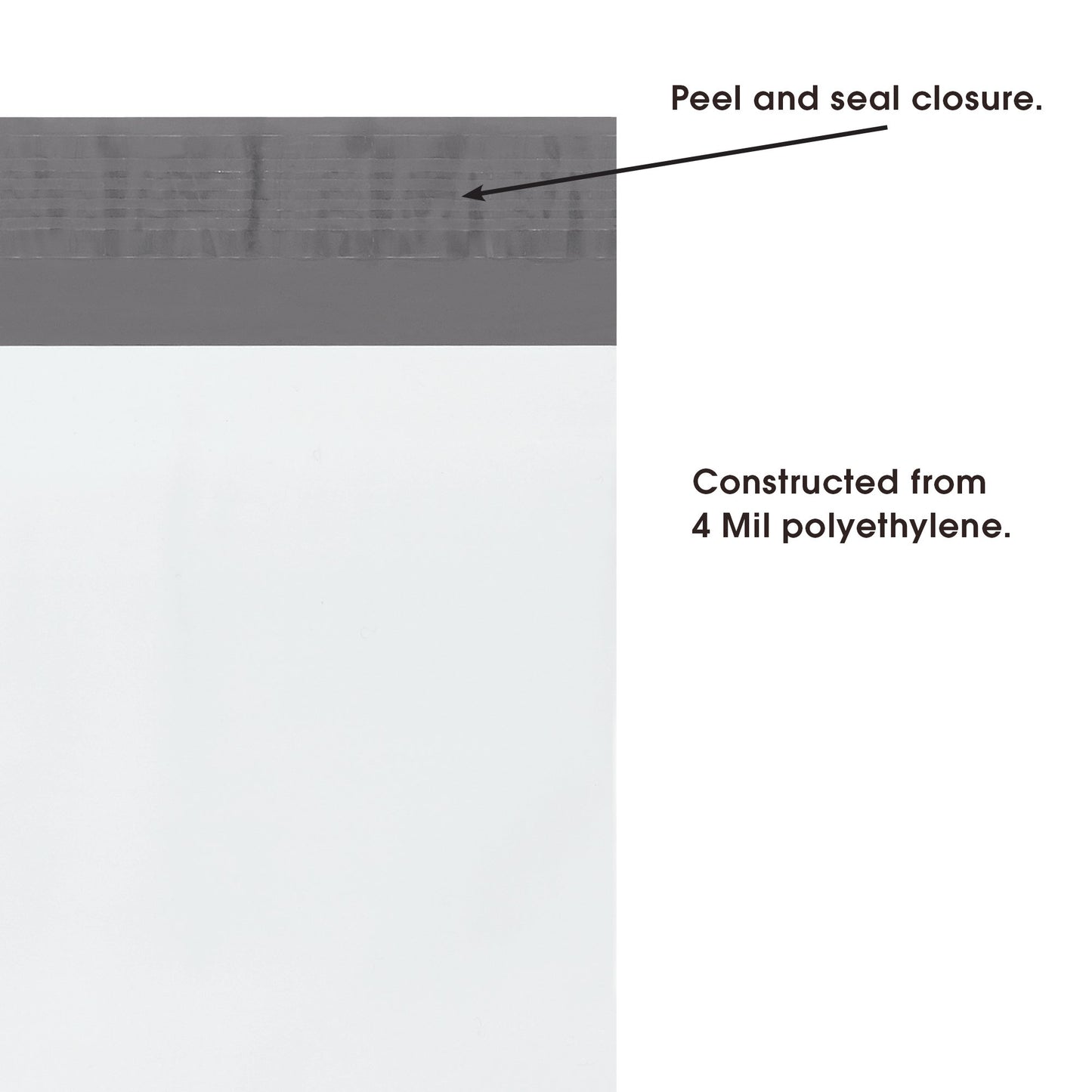 Aviditi Long Poly Mailer Envelopes, 6" x 39", White, Self-Seal with Tear Strip, Waterproof and Puncture Resistant, For Shipping Long Items, Wallpaper, Parts, and Fabric, Pack of 100