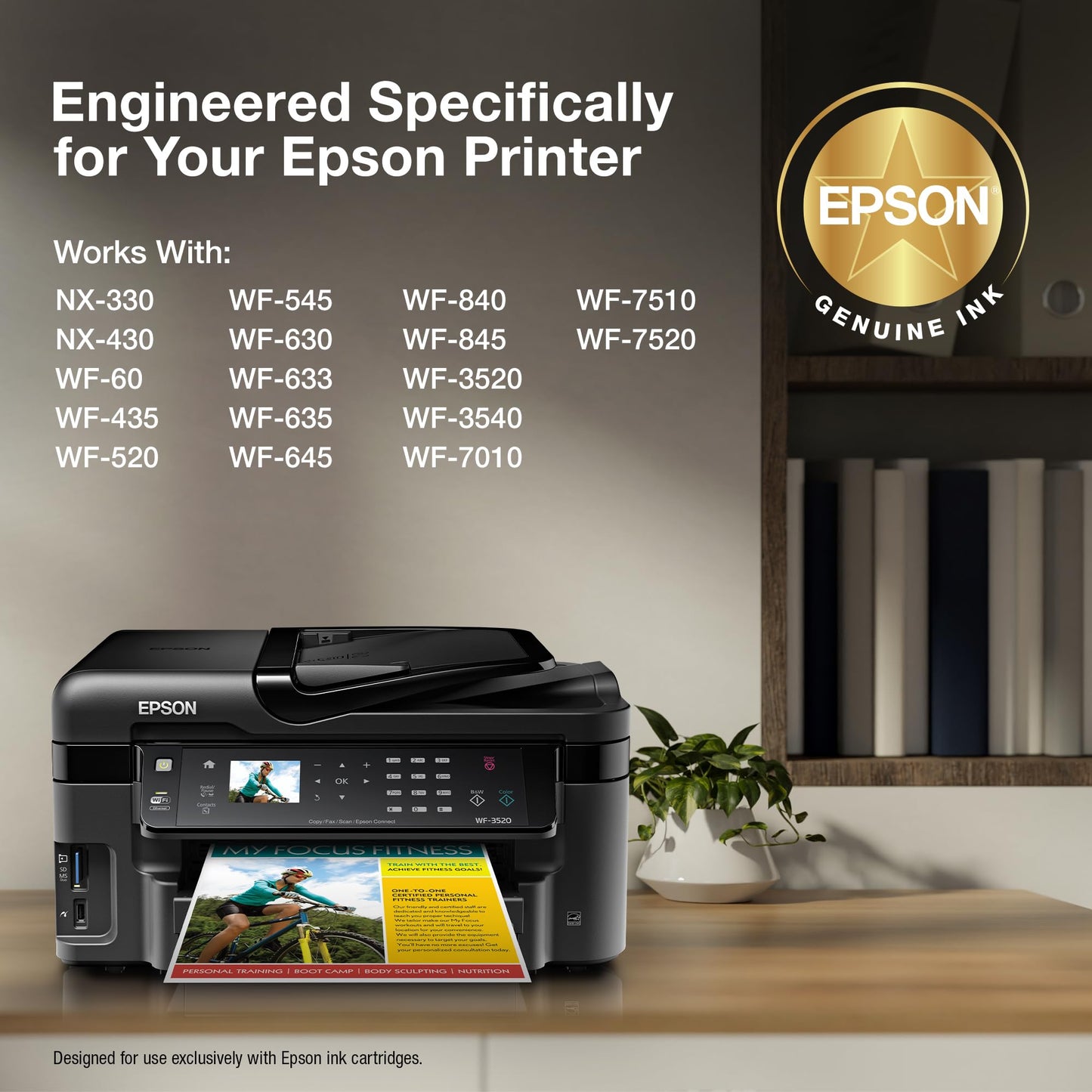 EPSON 126 DURABrite Ultra Ink Color Combo Pack For WF-3520, 3530, 3540, 520, 545, 630, 633, 635, 645, 7010, 7510, 7520, 840, 845 and other select models