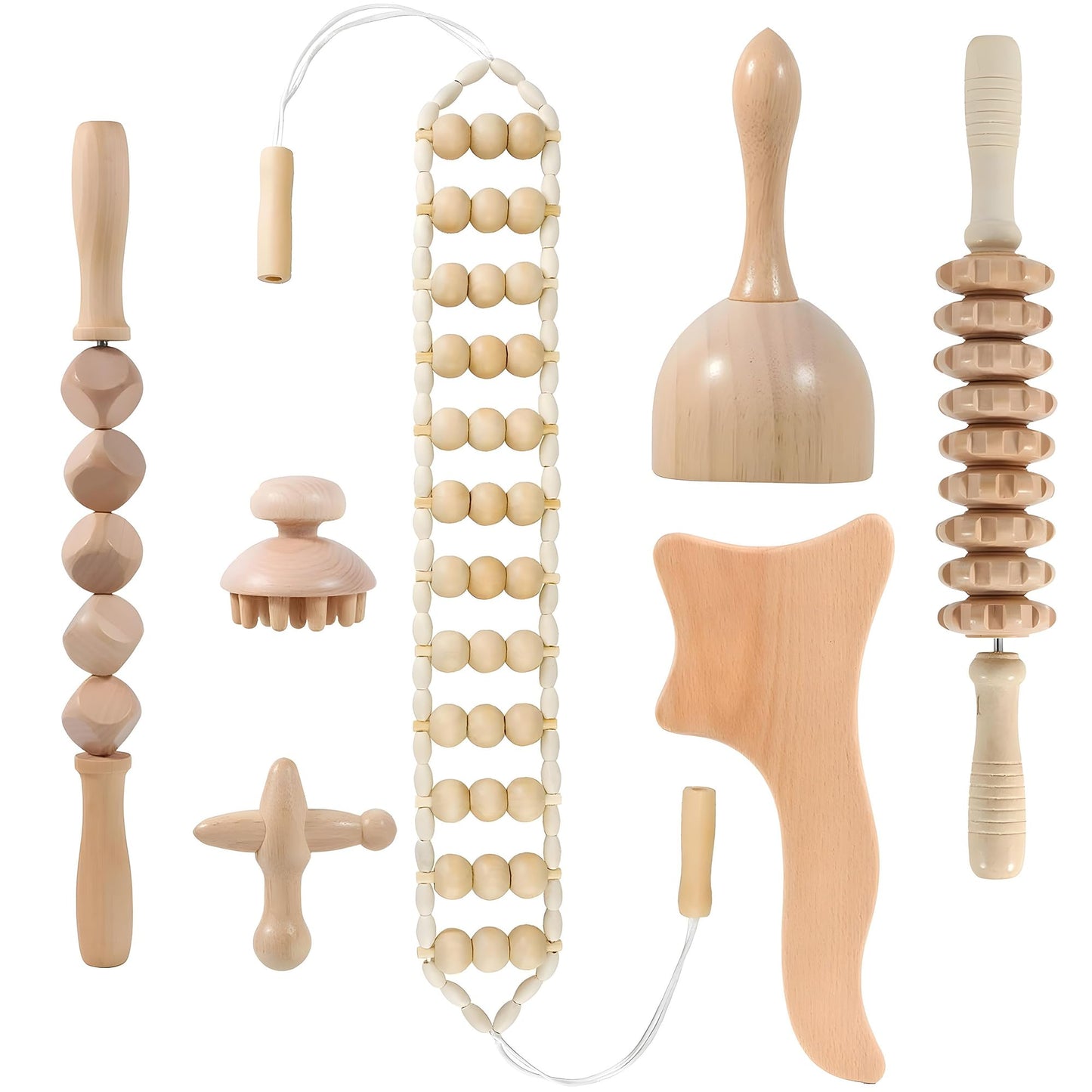 WONDERWOWAS Wood Therapy Massage Tools