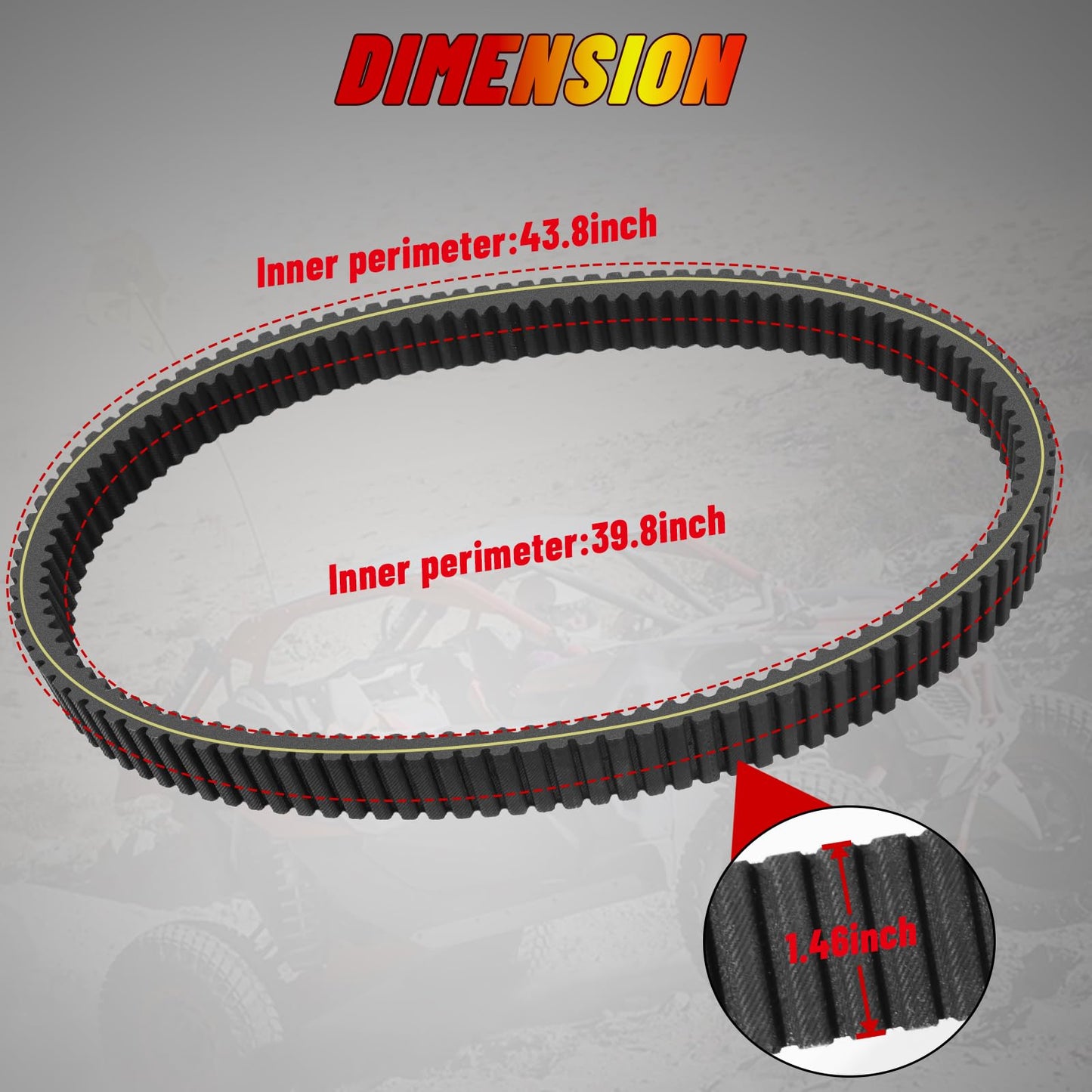 StarknightMT Upgrade 422280652 X3 Drive Belt,X3 CVT Belt Compatible with Can am Maverick X3 Turbo X XDS XRS XMR MAX All Models 2017-2025,Replacement for 422280651 49C4266 417300383 422280654 422280280