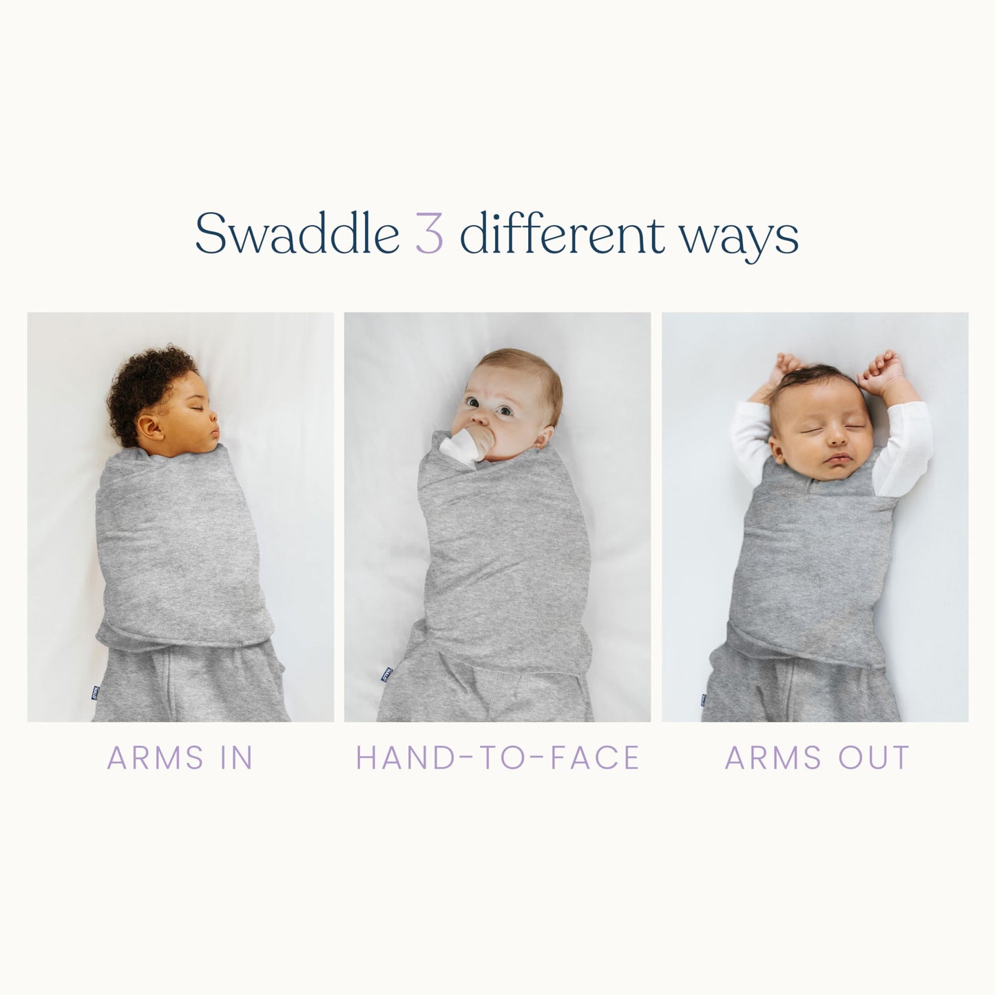 HALO Sleepsack Supersoft Swaddle, Cozy Bamboo Viscose, 3-Way Adjustable Swaddle, 2 Way Zipper, 2 TOG, 0-3 Months, Newborn (Pack of 1), Calm Sage
