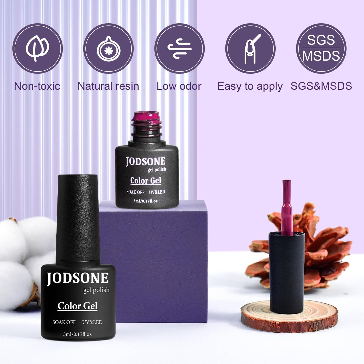 JODSONE Gel Nail Polish Starter Set 100 Pieces Multi-color Gel Nail Polish Nail Salon Home Use In Shine