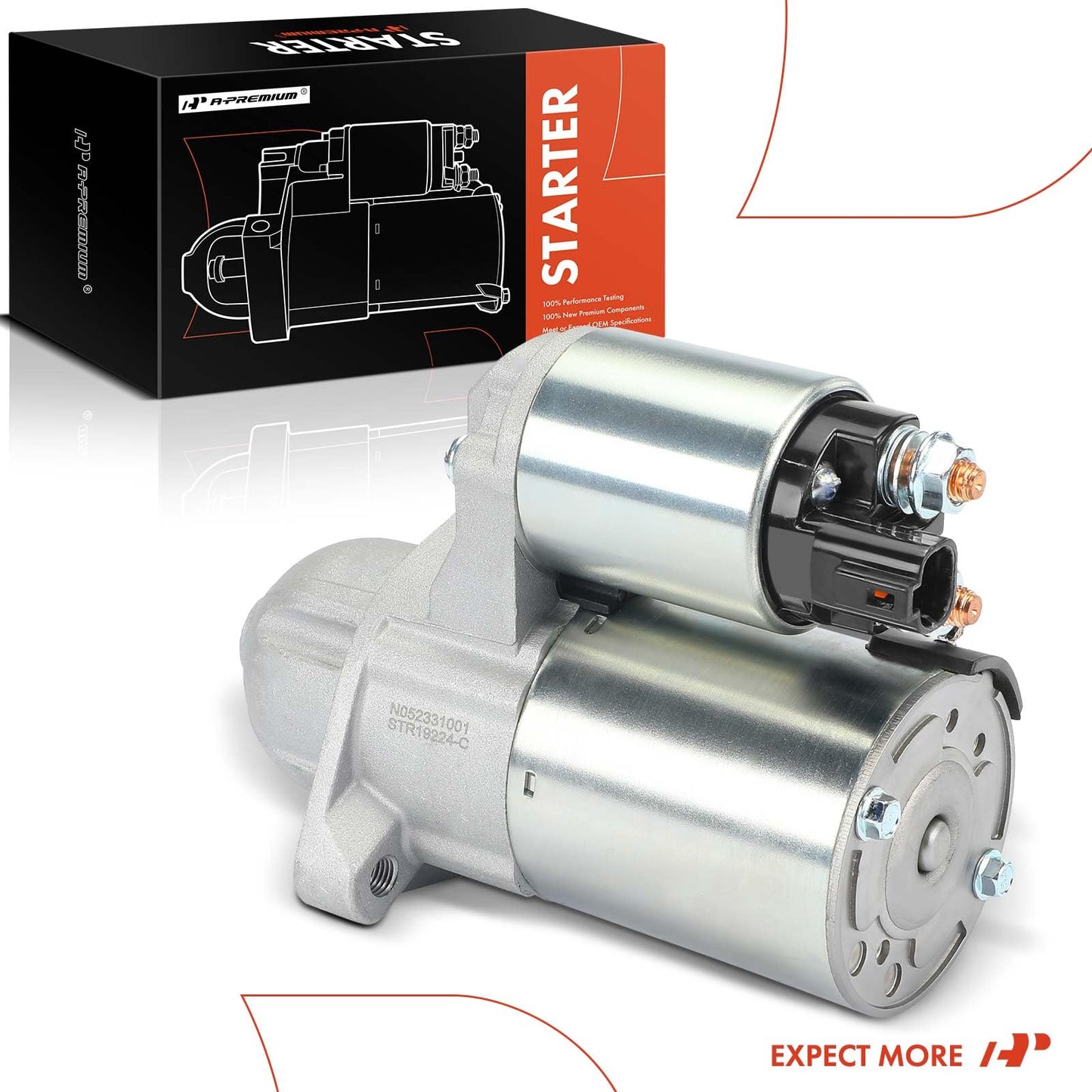 A-Premium Starter Motor Compatible with Hyundai Elantra 2011-2013, Elantra Coupe 2013-2014, Elantra GT 2013-2014 & Kia Soul 2012-2013, Forte 2014, Forte Koup 2014, Forte5, 12V 1.3KW 11-Teeth Clockwise