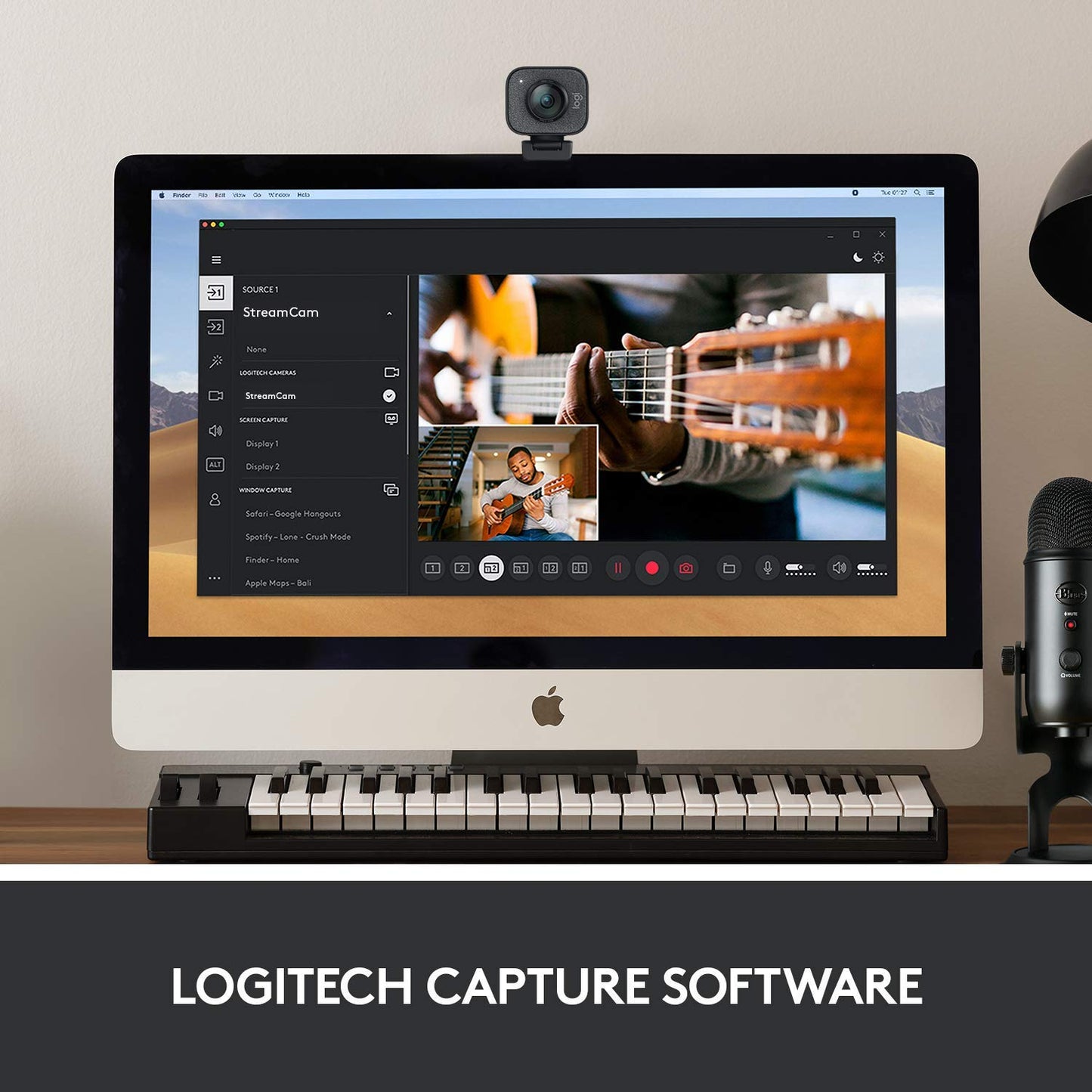 Logitech StreamCam 1080P HD 60fps Streaming Webcam Full HD Camera with USB-C & Integrated Microphone for Live Streaming and Content Creation - Graphite - 960-001280 (Renewed)