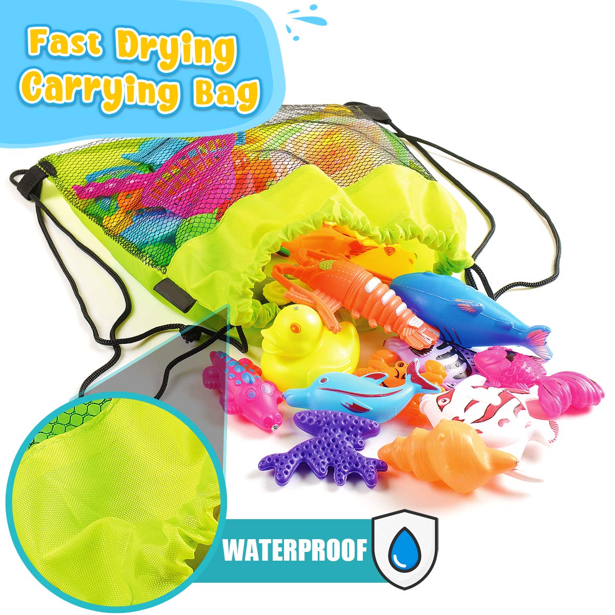 Goody King Fishing Toys for Kids Ages 3+ Pool Fishing Toys Magnetic Games - Bathtub Outdoor Indoor Water Table Fish Kids Toy Pole Rod Net 4 Players Carnival Party Water Table Toy Gift Age 3-5 6 4-8