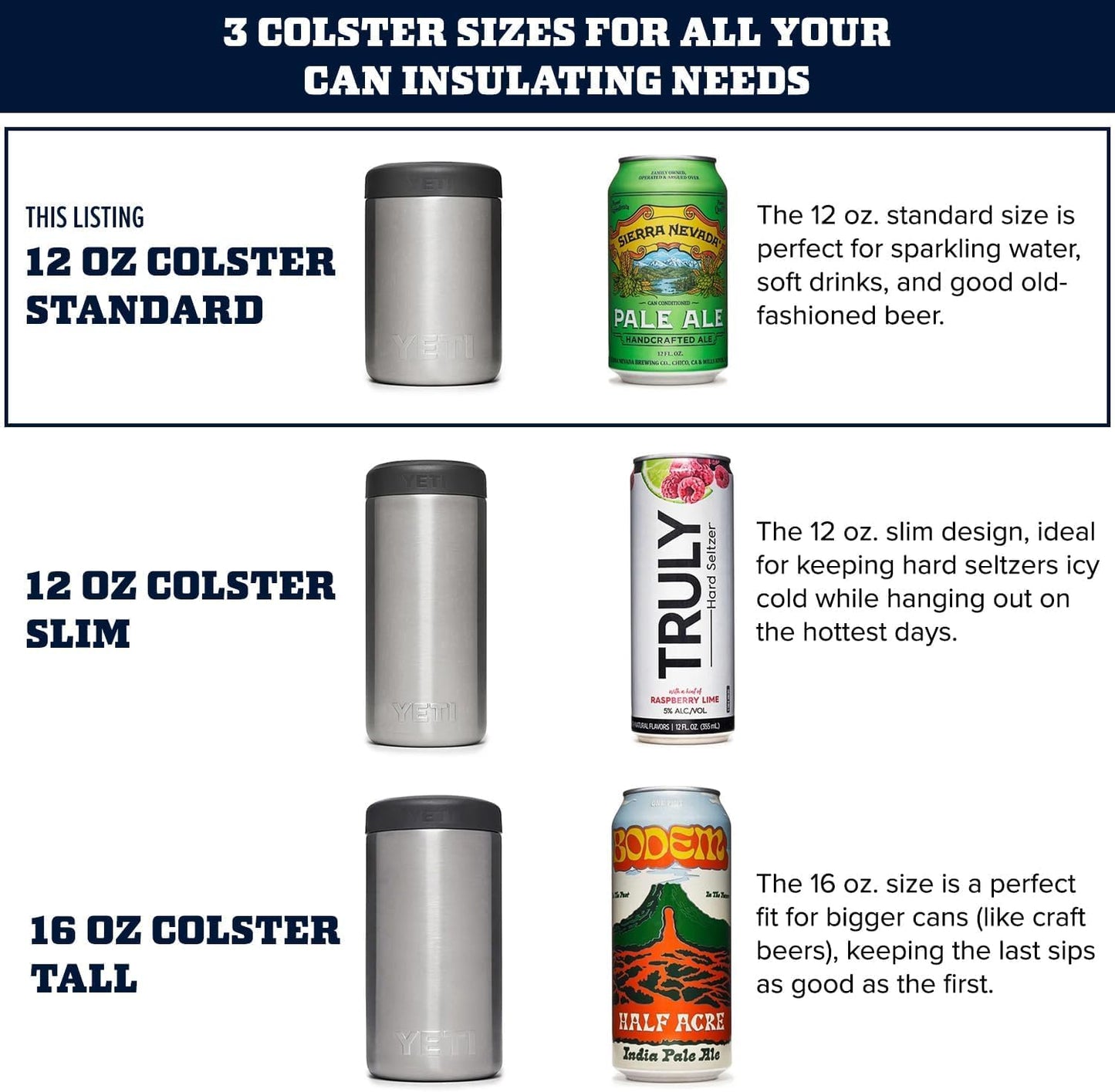 YETI Rambler 12 oz. Colster Can Insulator for Standard Size Cans, Blue Camo