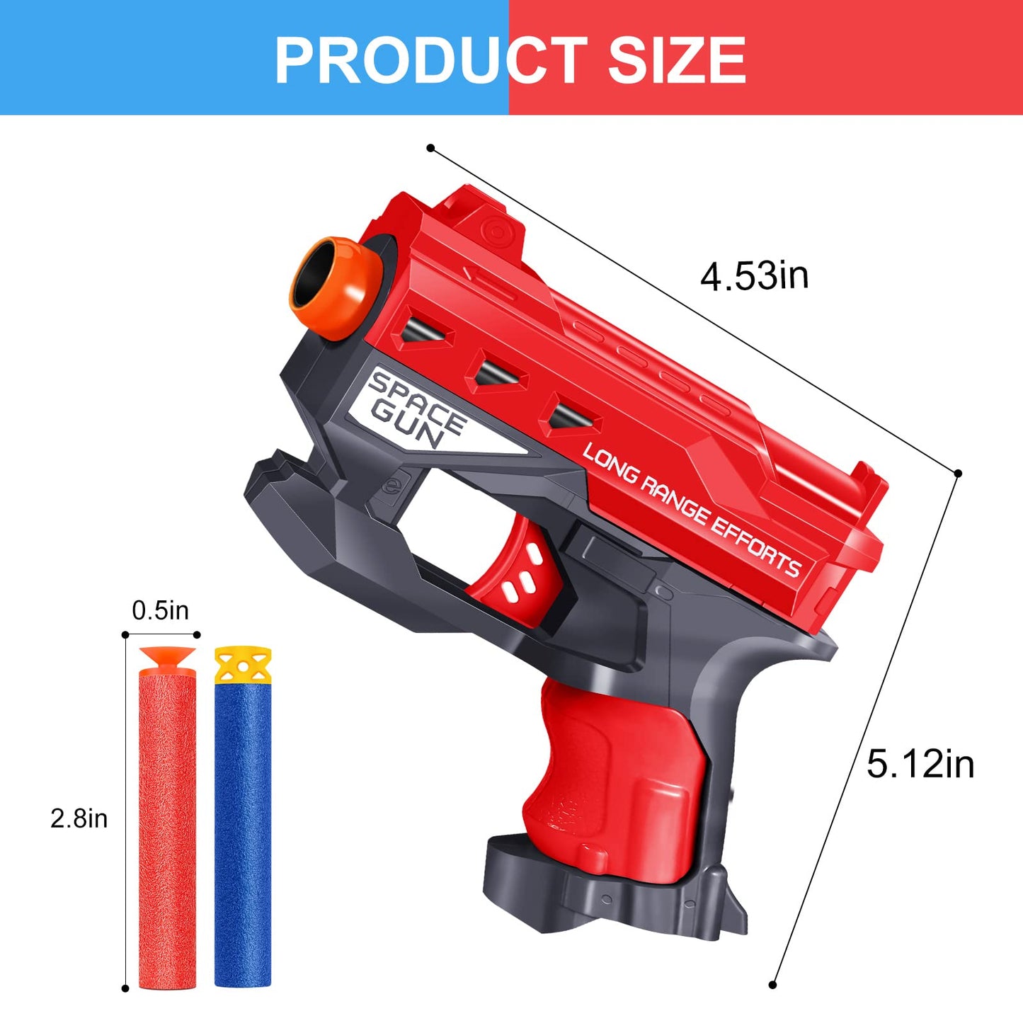 20 Pack Small Gun Set for Birthday Party Supplies with Mini Foam Blaster Fit for Nerf Guns Party,Gun Favors with Toy Gun for Kids 3-7,Bullet Holders,Foam Darts,Face Masks & Safety Glasses