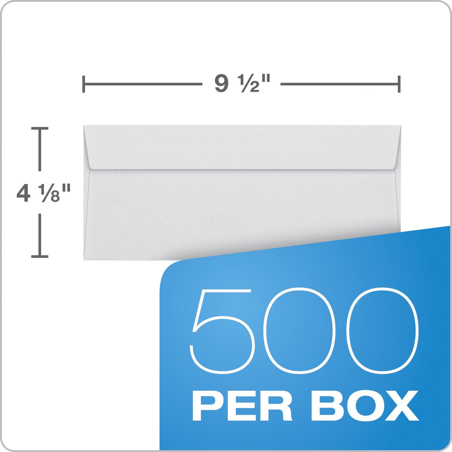 Quality Park #10 Double-Window Self-Seal Security Envelopes, For Business Statements, Invoices, 4-1/8" x 9-1/2", White, 24-lb, 500 Per Box (QUA24559) (24559)