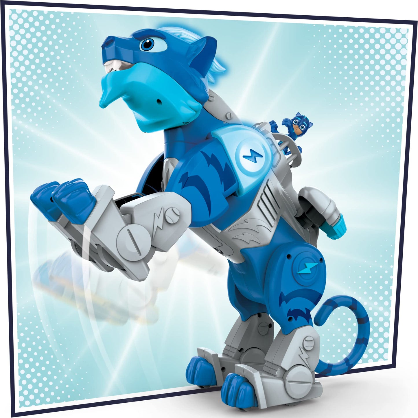 PJ Masks Animal Power Charge and Roar Power Cat, Interactive Toys with 20+ Lights and Sounds, Preschool Toys, Superhero Toys for 3 Year Old Boys and Girls and Up (English)