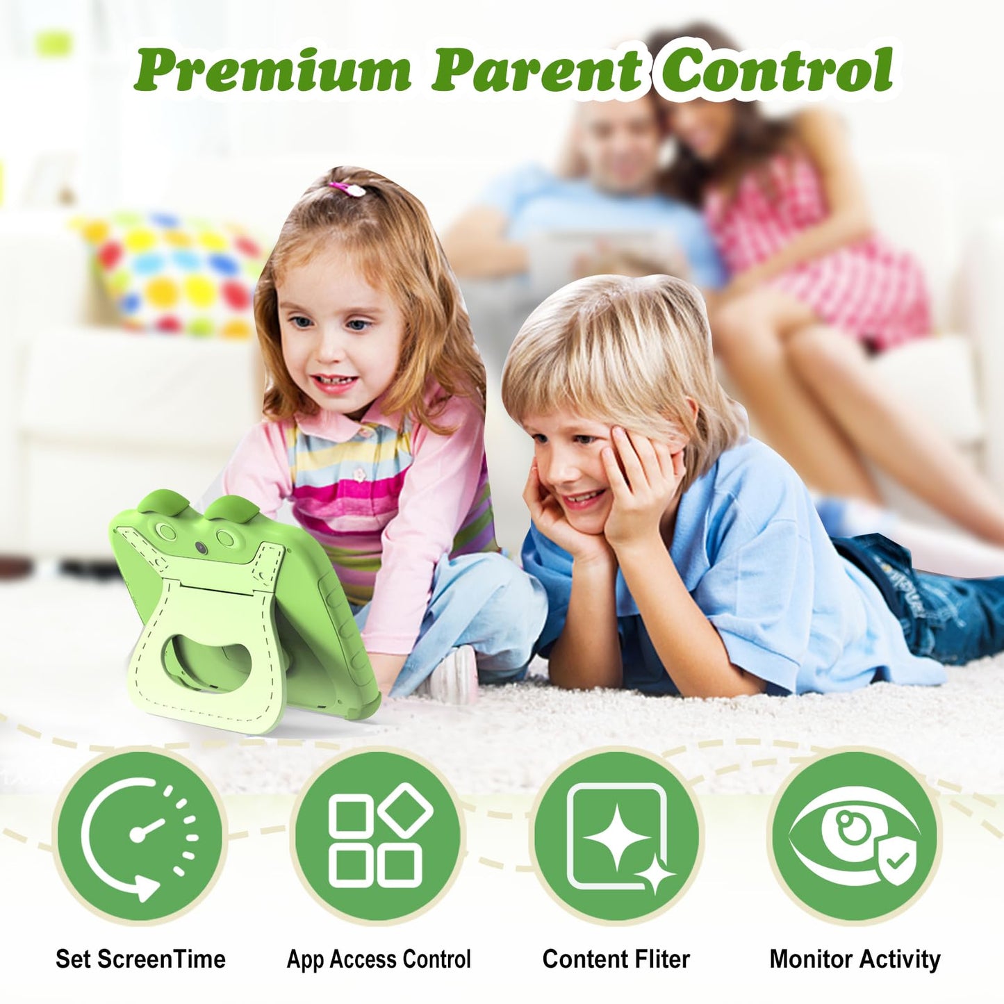Kids Tablet 7 Inch Tablet for Kids 32GB Toddler Tablet Kids Software Installed, Kids Learning Android Tablet with WiFi YouTube Parental Control for Toddlers Boys Girls Childrens Tablet