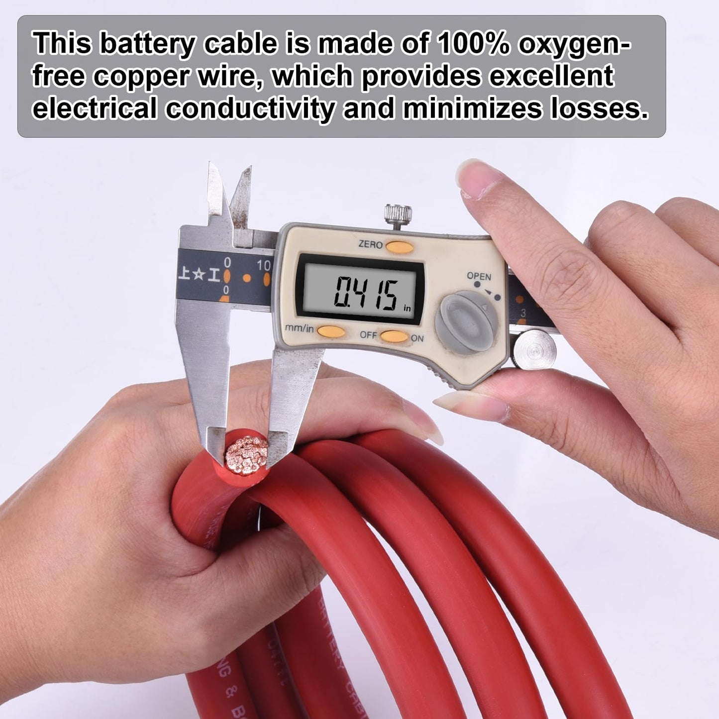 Geosiry 1/0 Battery Cable, 10FT Red + 10FT Black 1/0 Welding Cable, Stranded Oxygen-Free Pure Copper Wire for Automotive, Battery, Solar, Marine and Generator