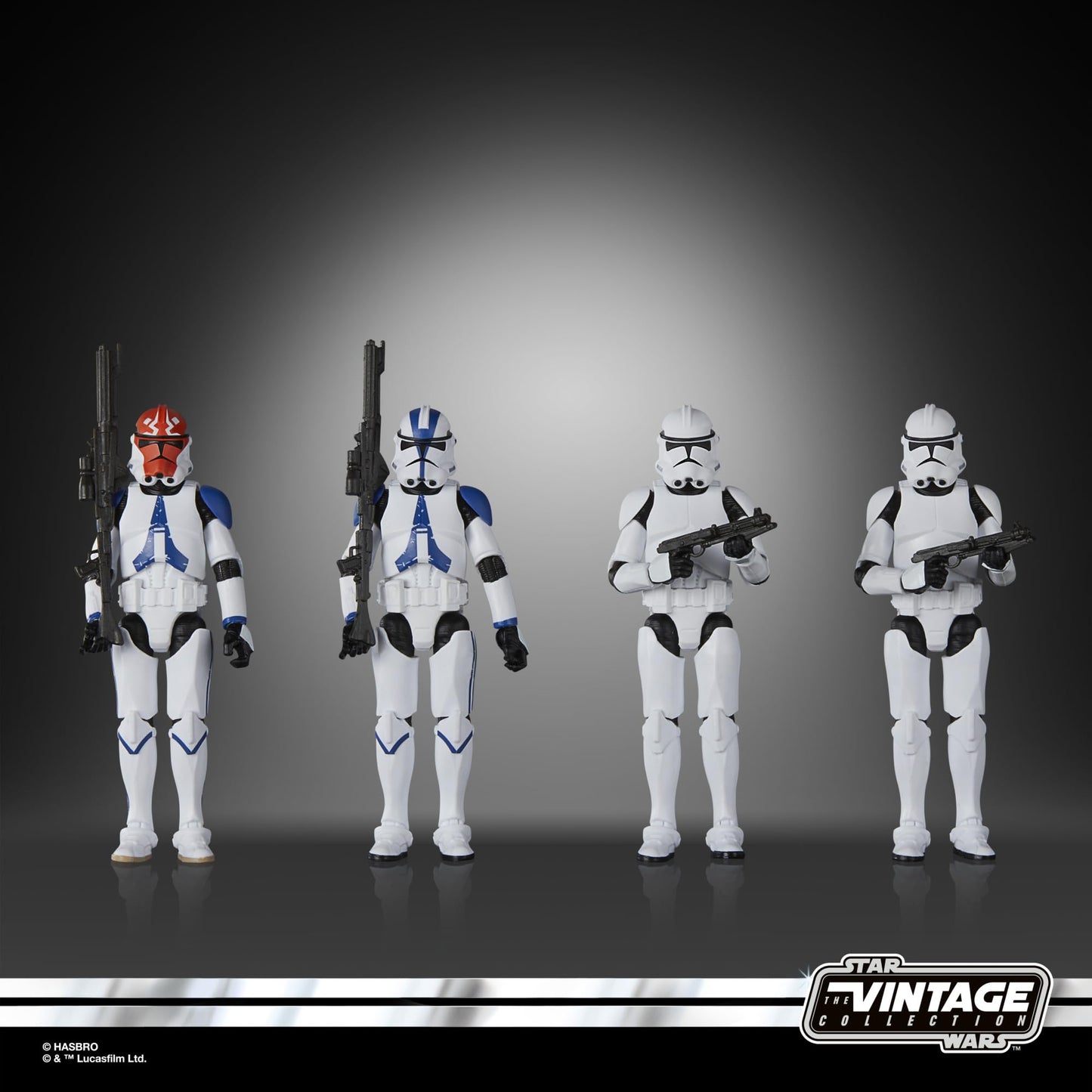 STAR WARS The Vintage Collection Phase II Clone Trooper, Ahsoka 3.75 Inch Collectible Action Figure 4-Pack