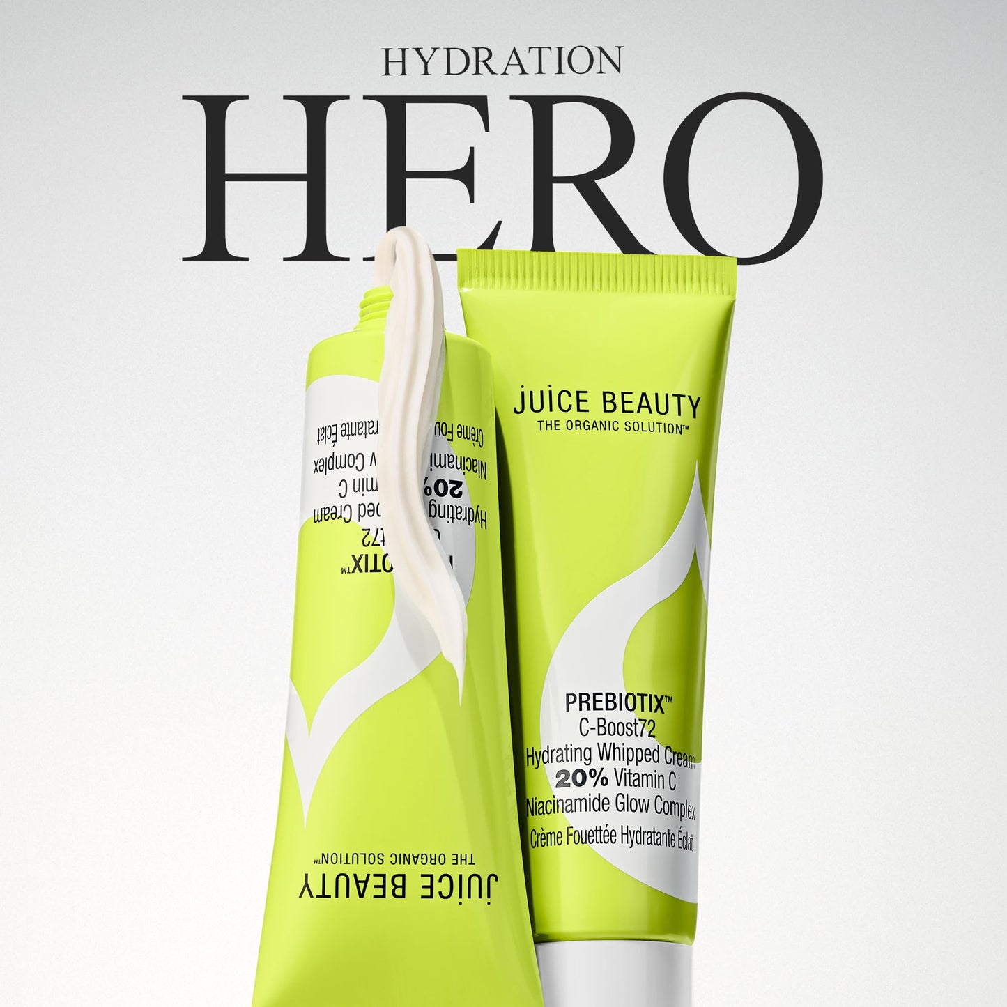Juice Beauty PREBIOTIX C-Boost72 Hydrating Whipped Cream 20% Vitamin C Niacinamide Complex - 50 mL - Evens Skin Tone, Hydrates & Smooths - Vegan & Cruelty Free