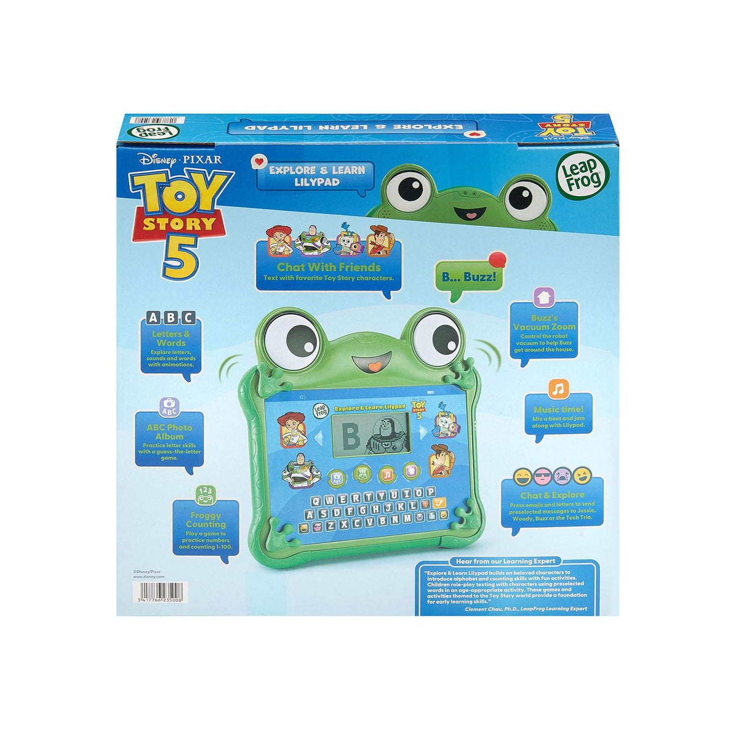 Leapfrog Toy Story 5 Explore and Learn Lilypad Educational ABC Game for Toddlers 3-5