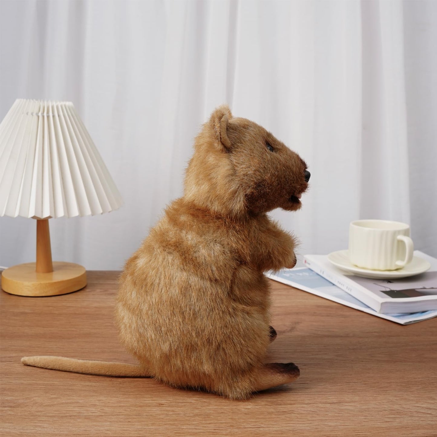 keaiart-ly Cute Quokka Stuffed Animal Plush Toy, Australia Animal Plushie, Cuddly Quokka Doll-10 inchesF
