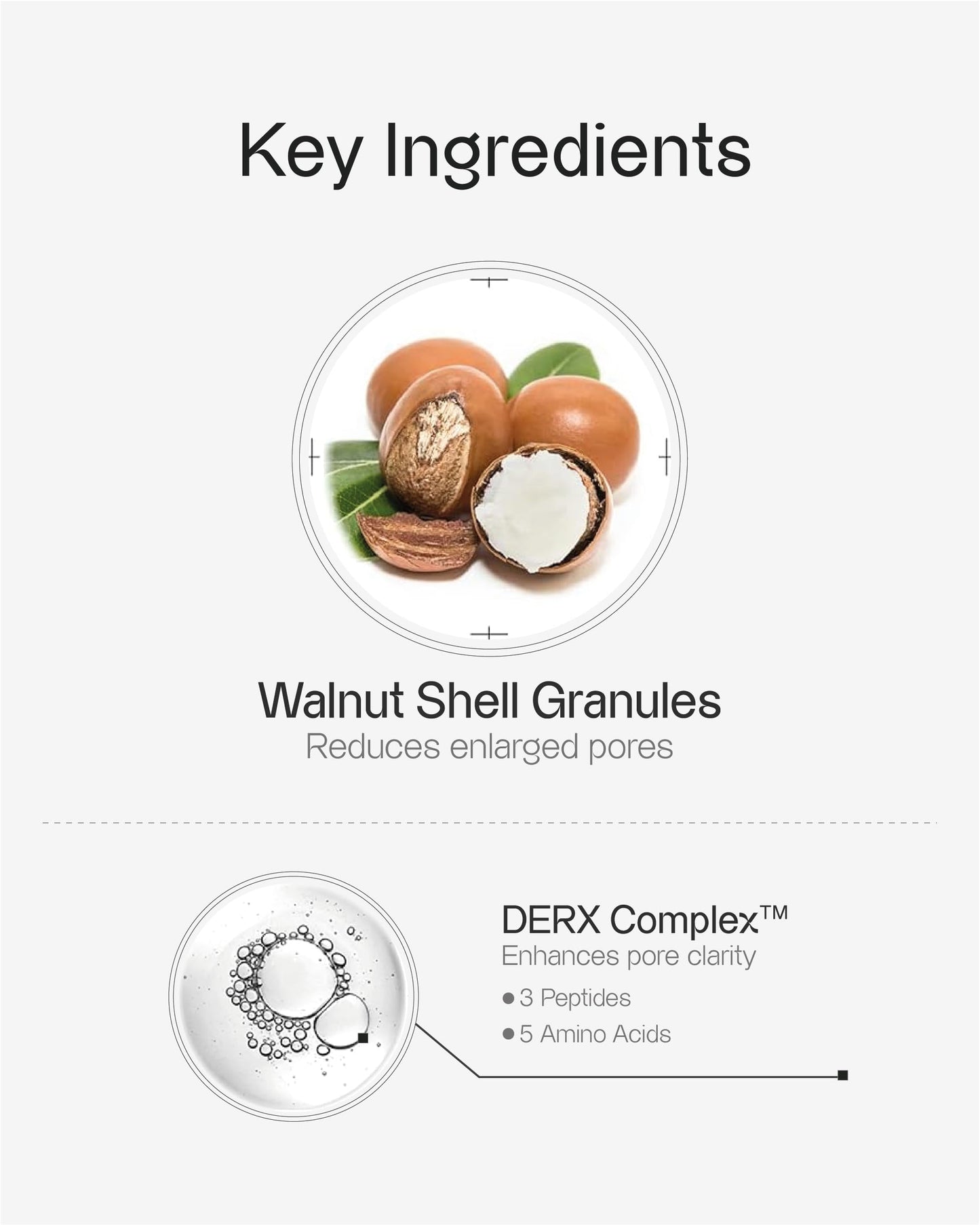 Oganacell DERX Cleanser (4.05 fl oz) - Deep Cleansing Face Wash for Large Pores, Formulated with Walnut Flakes and Amino Acids, Korean Skincare, Gentle Exfoliant