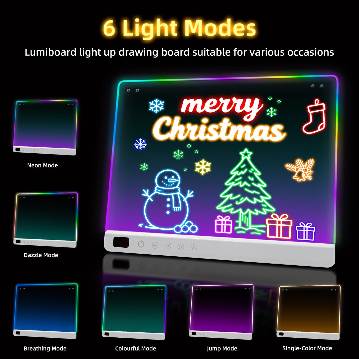 Lumiboard Led Drawing Board with 13 Light Effects