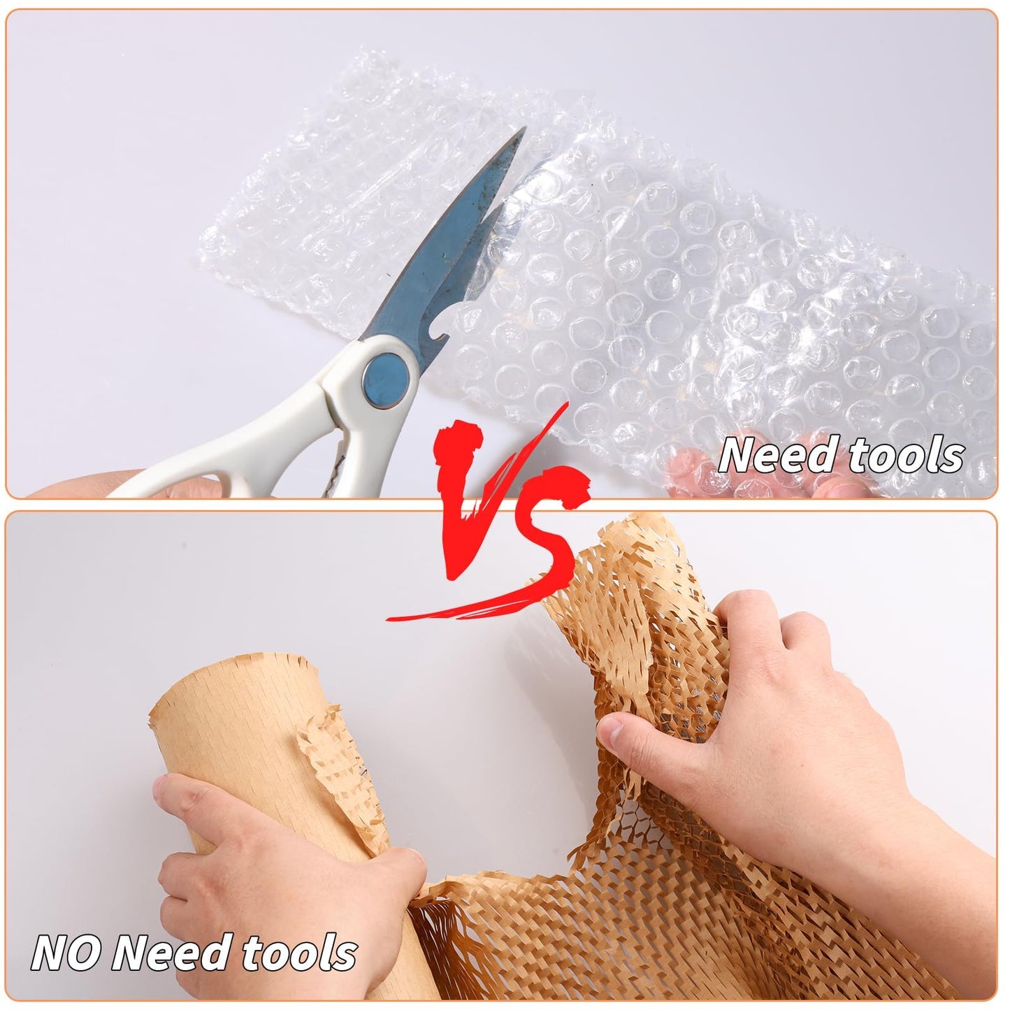 Honeycomb Packing Paper 16" x 400', Bubble Cushioning Wrap for Packing/Shipping/Moving, Eco-Friendly Bubble Packing Paper Wrapping for Fragile Items,Electronics and Bouquet Packaged
